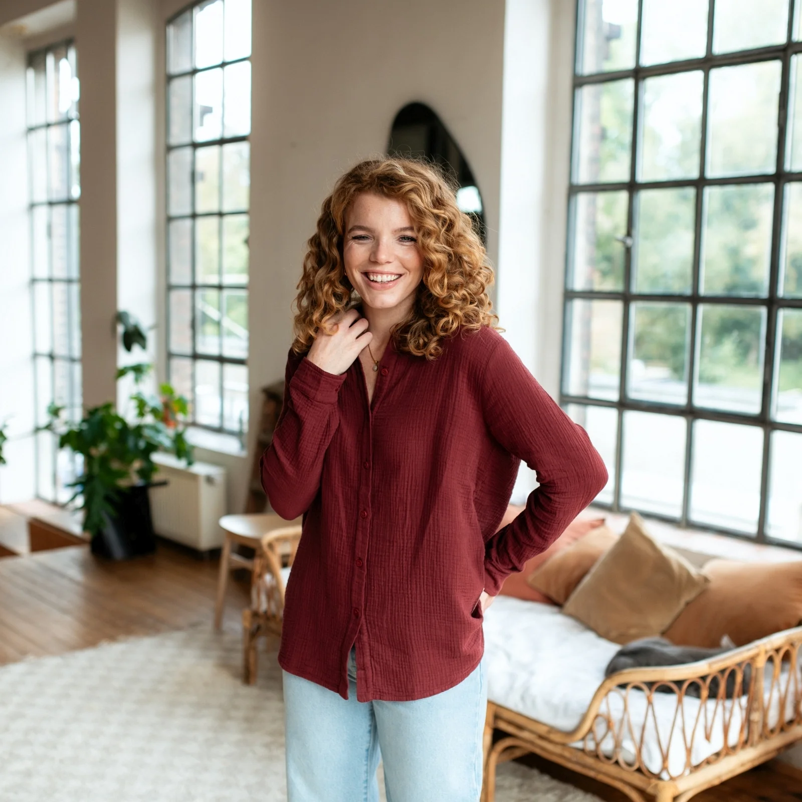 Musselin Bluse Fenja - Image 3