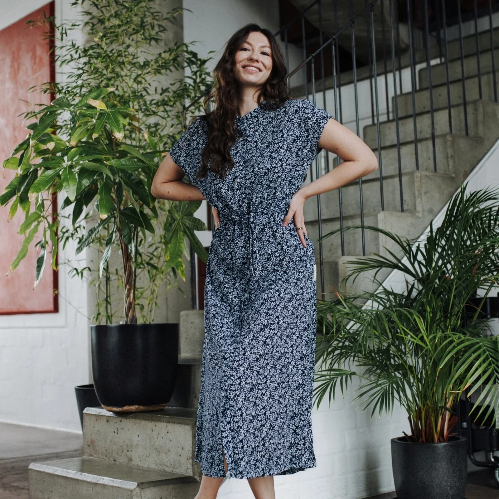 Blusenkleid Lotta mit Blumenmuster - Image 3