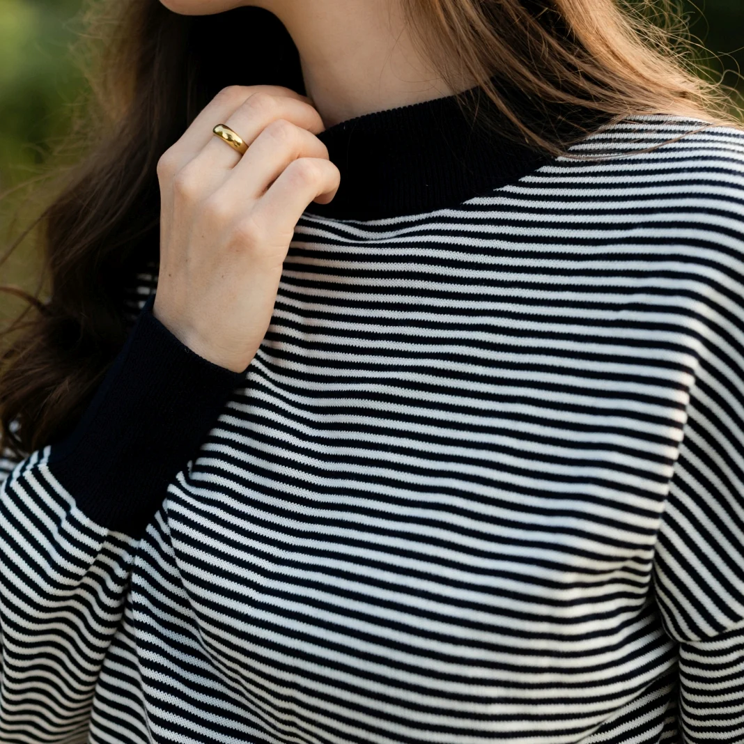 Feinstrick Pullover Tarja gestreift - Image 11