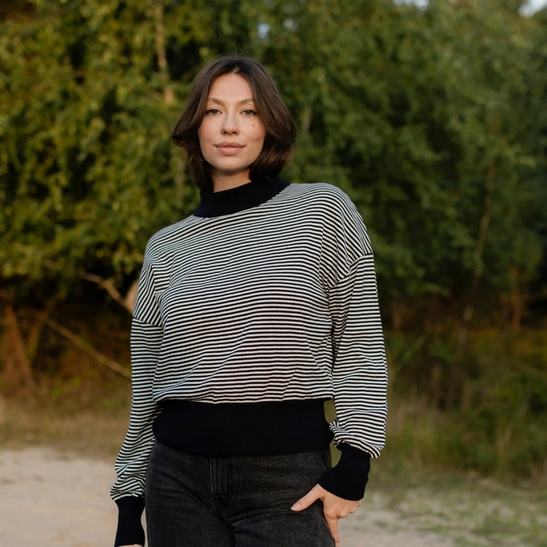 Feinstrick Pullover Tarja gestreift - Image 7
