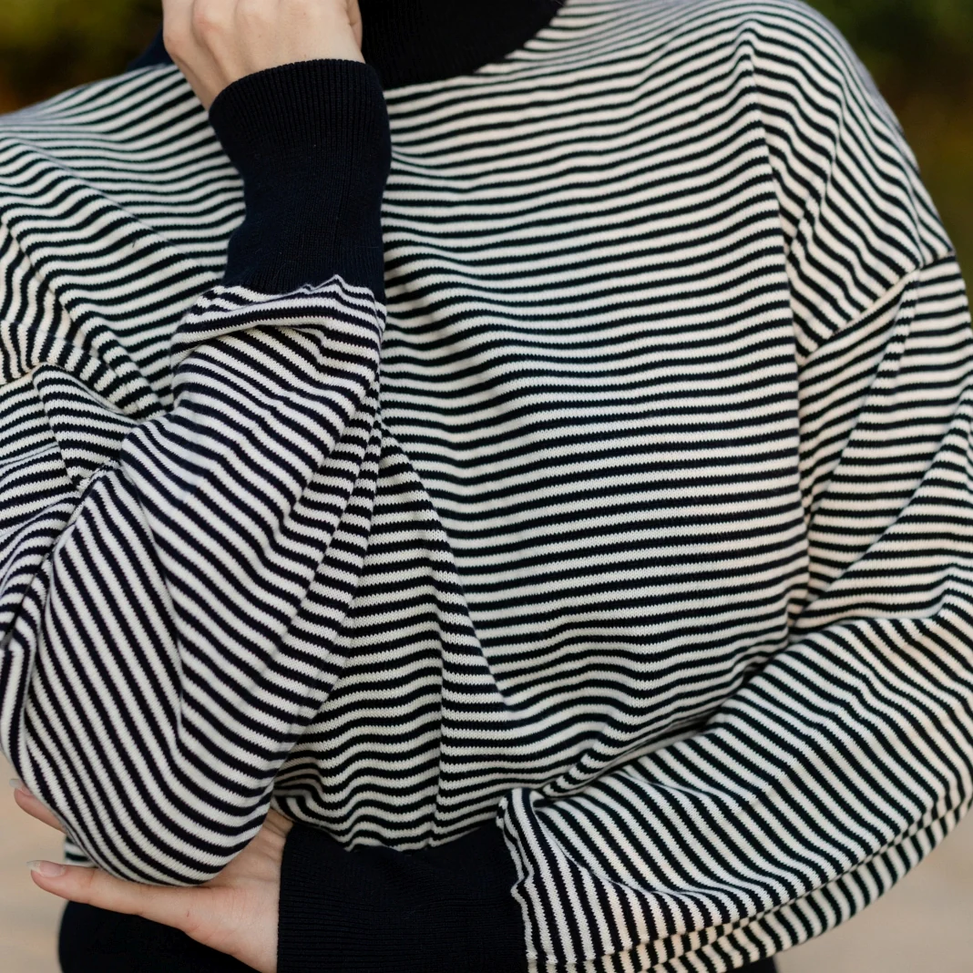 Feinstrick Pullover Tarja gestreift - Image 8