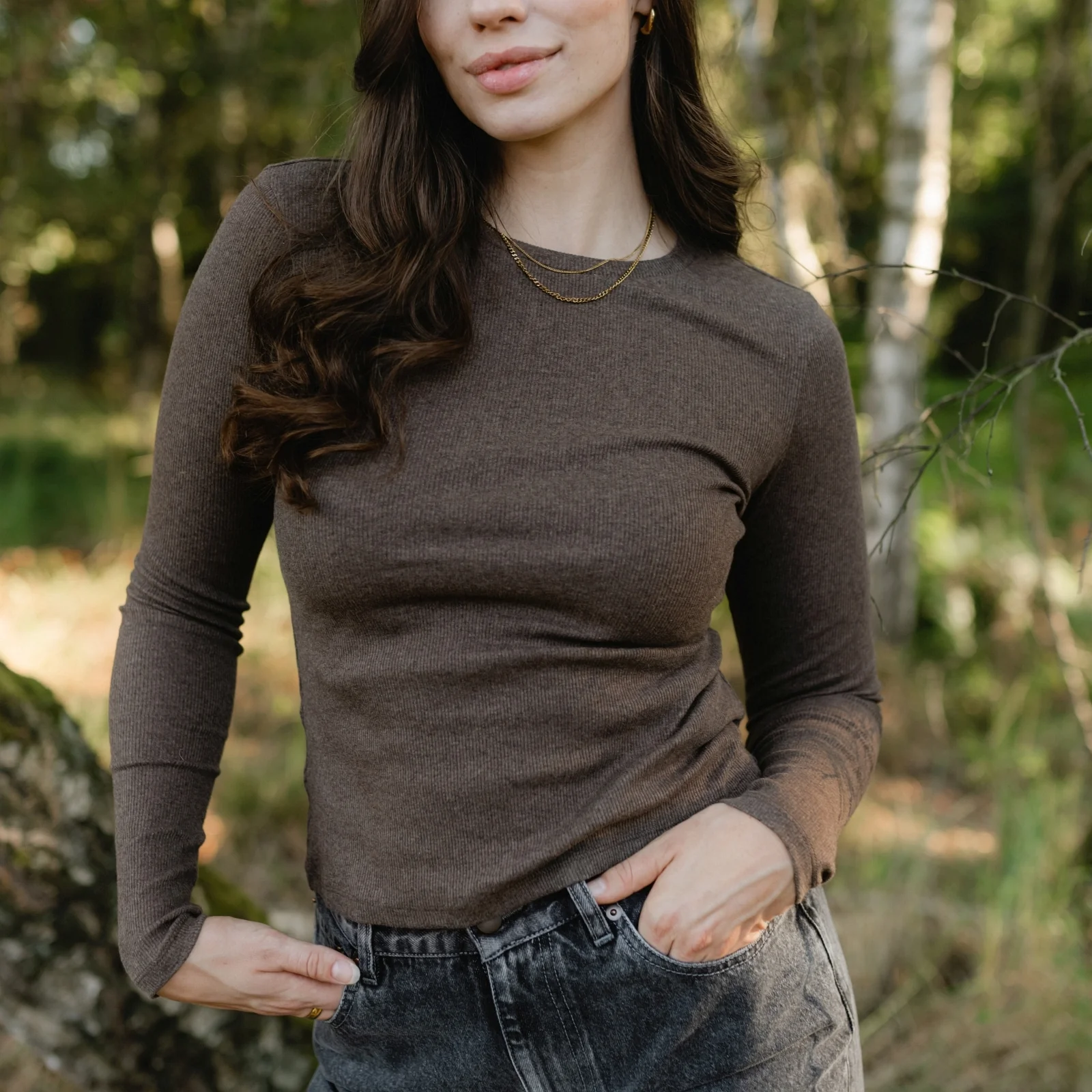 Geripptes Langarmshirt Lica - Image 7