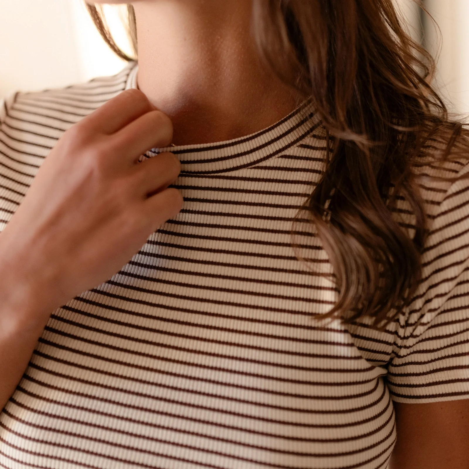 Gestreiftes Ripp T-Shirt Elvie - Image 3