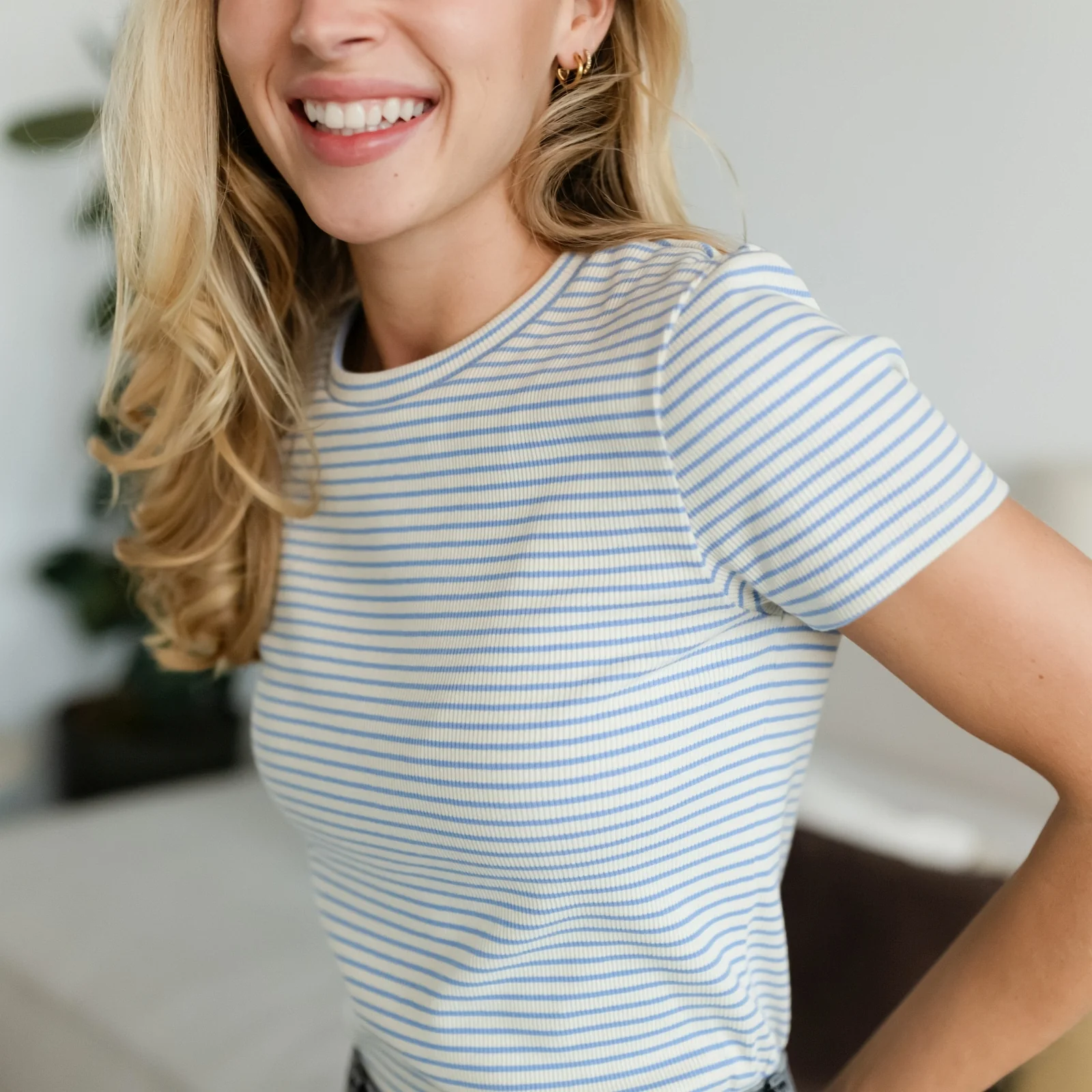 Gestreiftes Ripp T-Shirt Elvie - Image 4