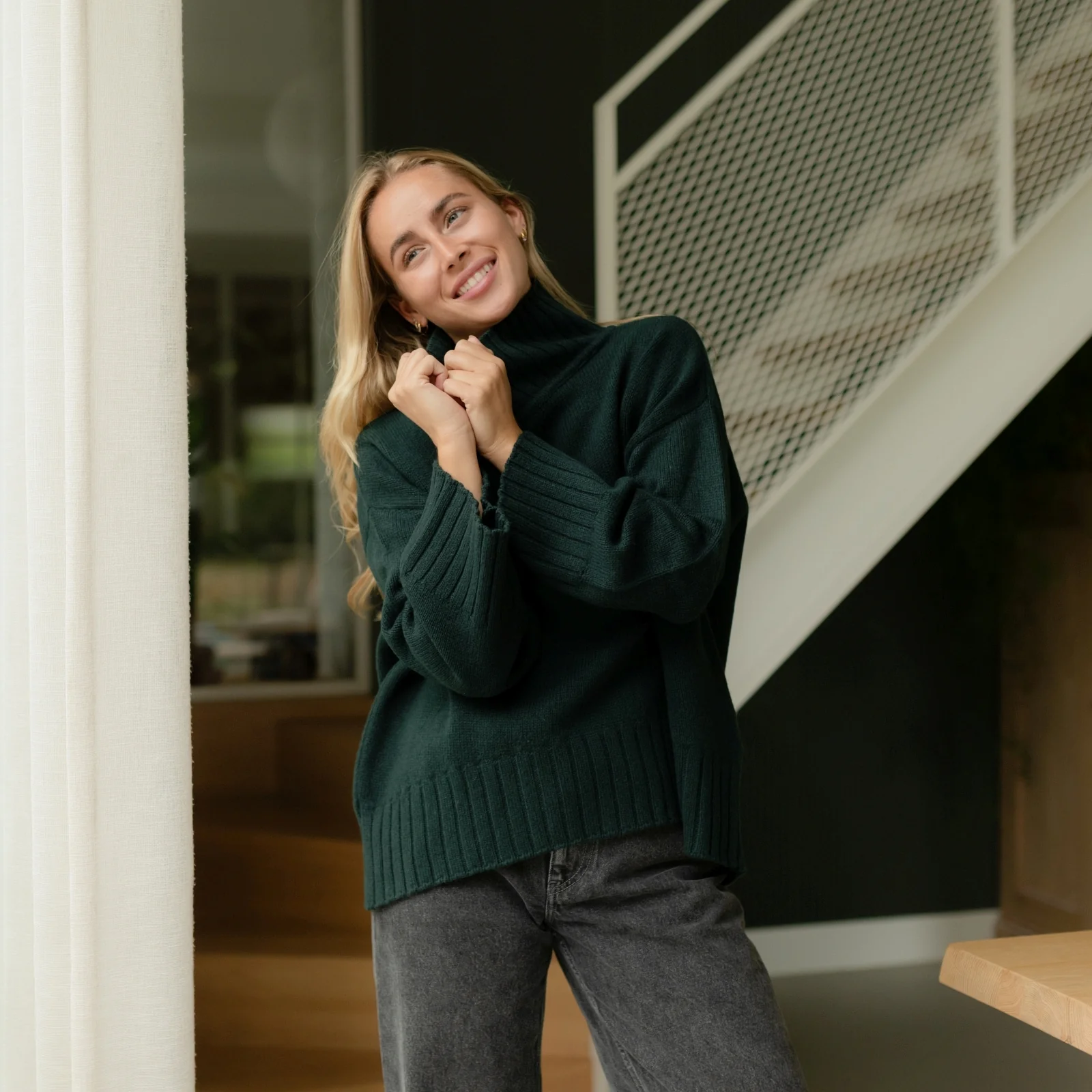 Wollpullover mit Rollkragen Mina - Image 16