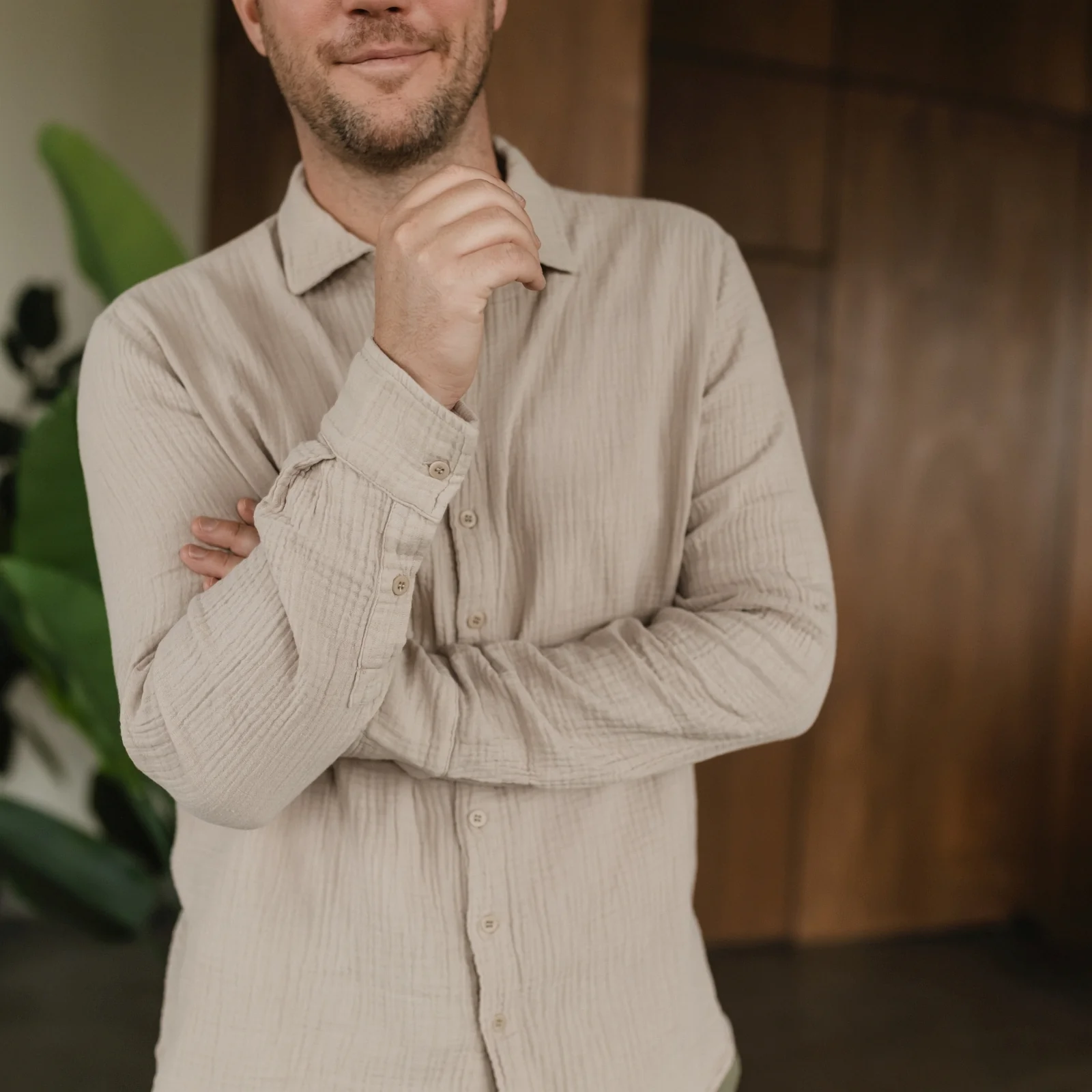 Herren Musselin Hemd Lias - Image 12