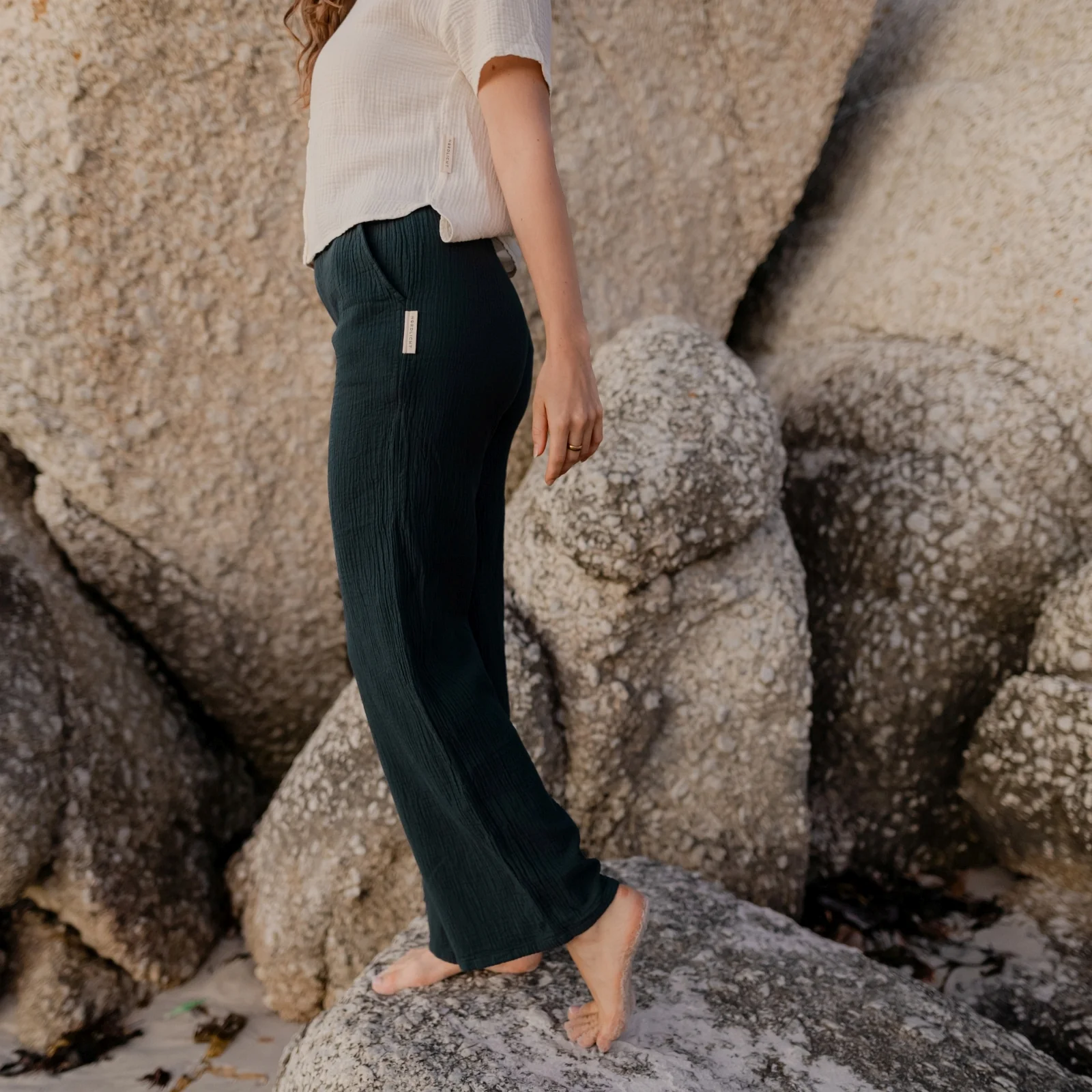 Musselin Hose Leja Lang
