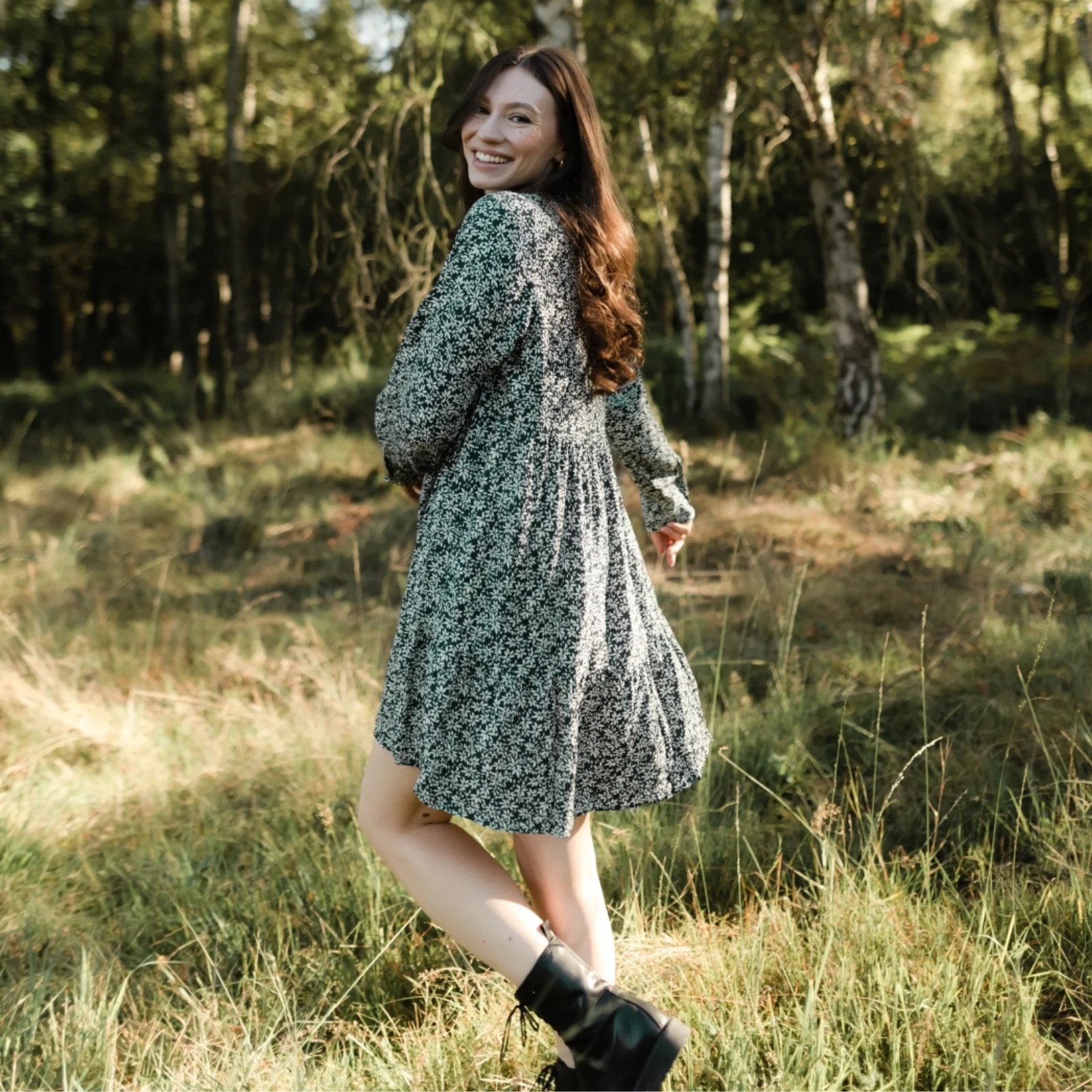 Kleid Ami mit Blumenmuster