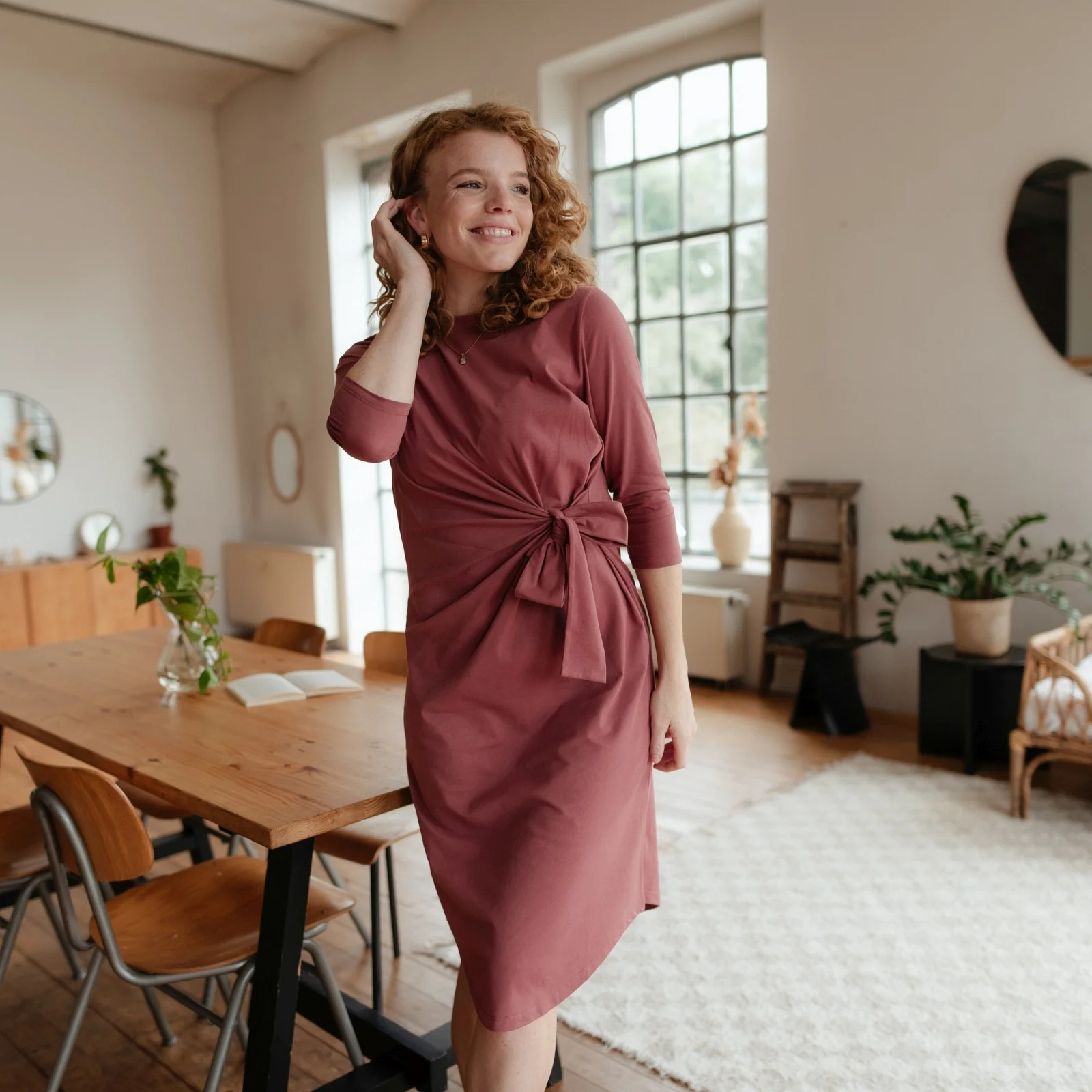Langarm Jersey Kleid Greta - Image 17