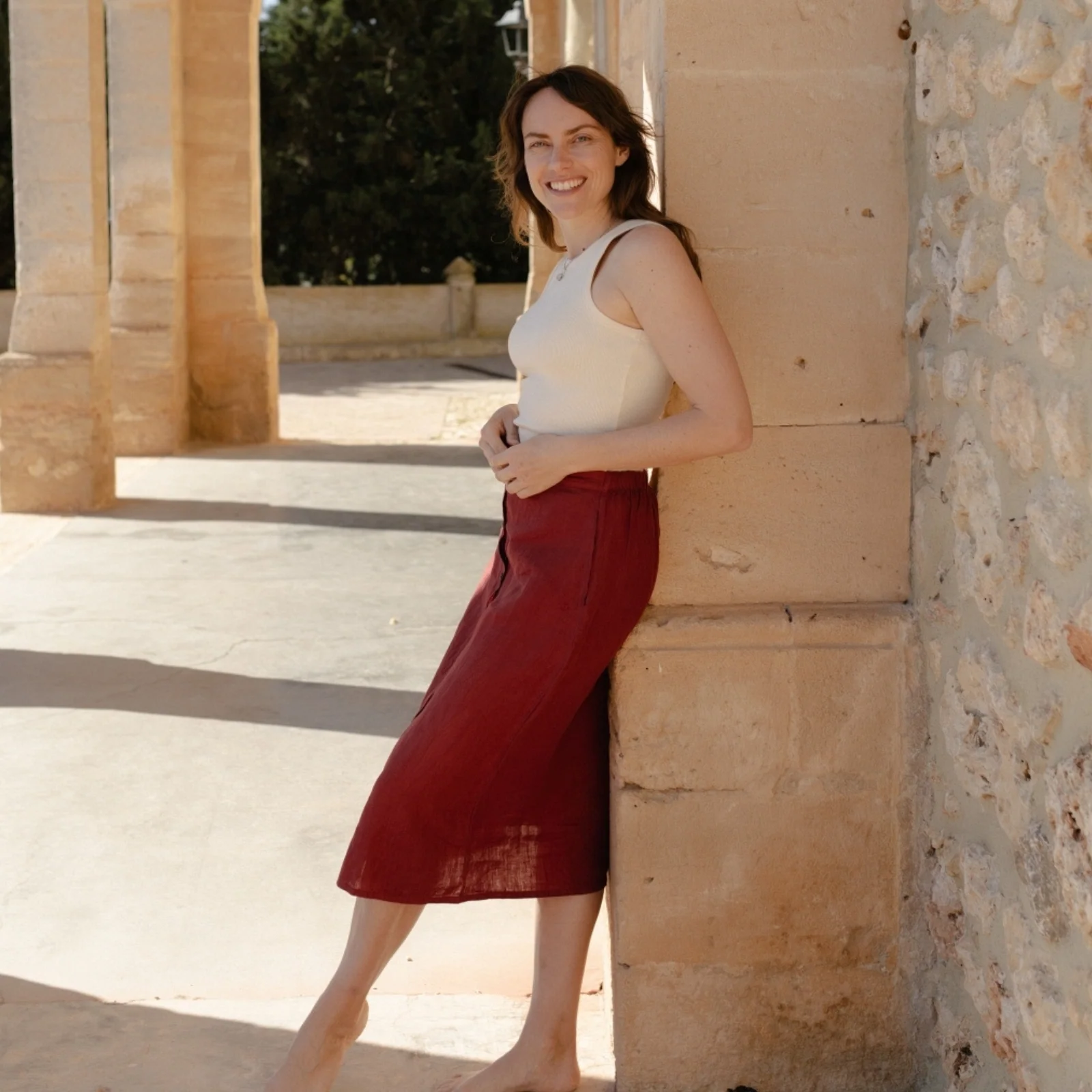 Leinen Rock Alia - Image 11