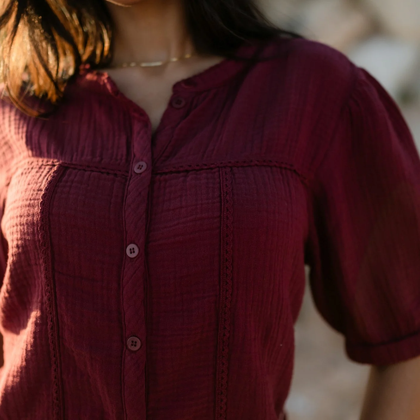 Musselin Bluse Emi