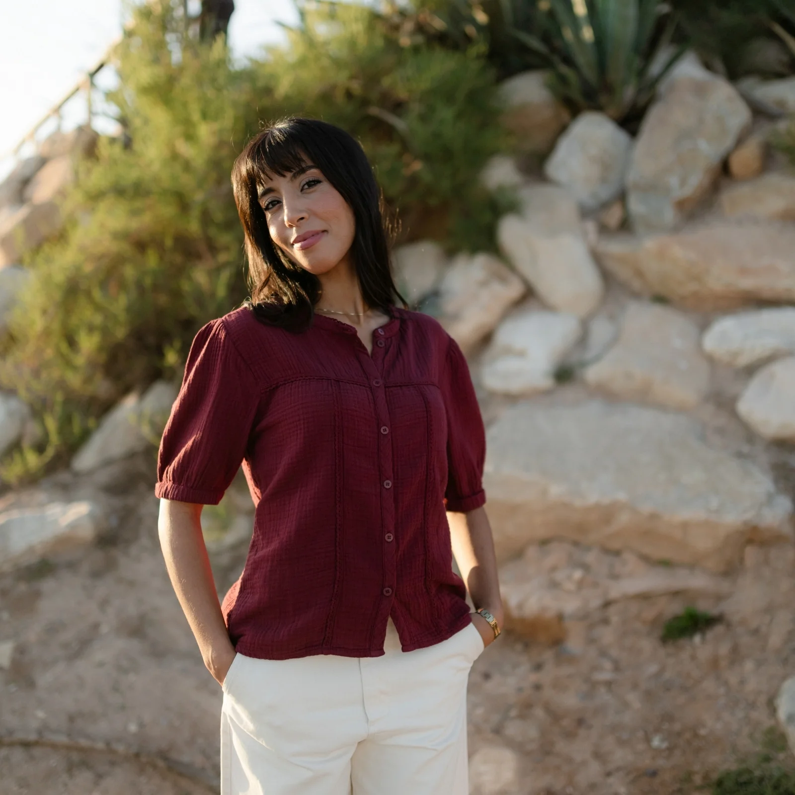 Musselin Bluse Emi - Image 5