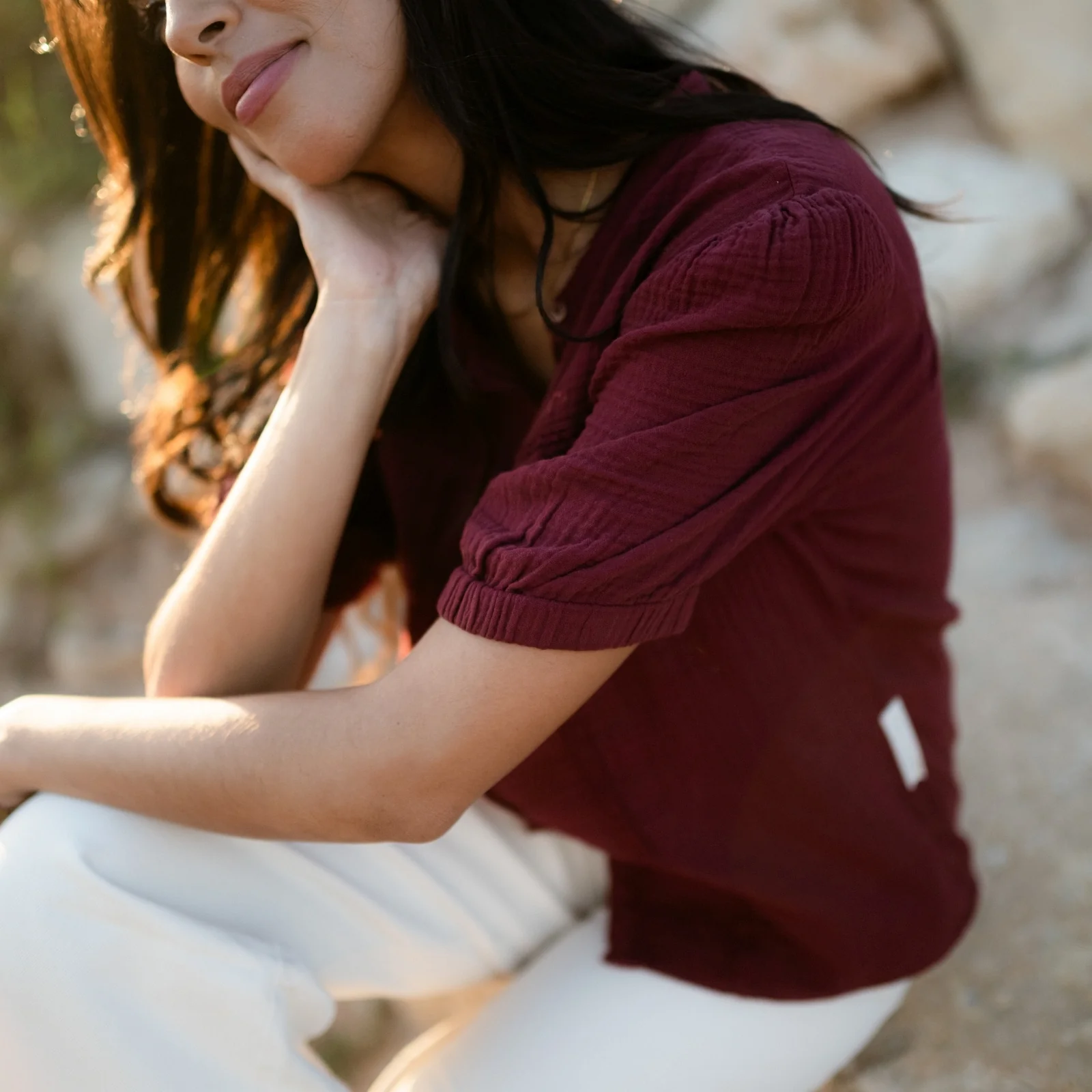 Musselin Bluse Emi - Image 7
