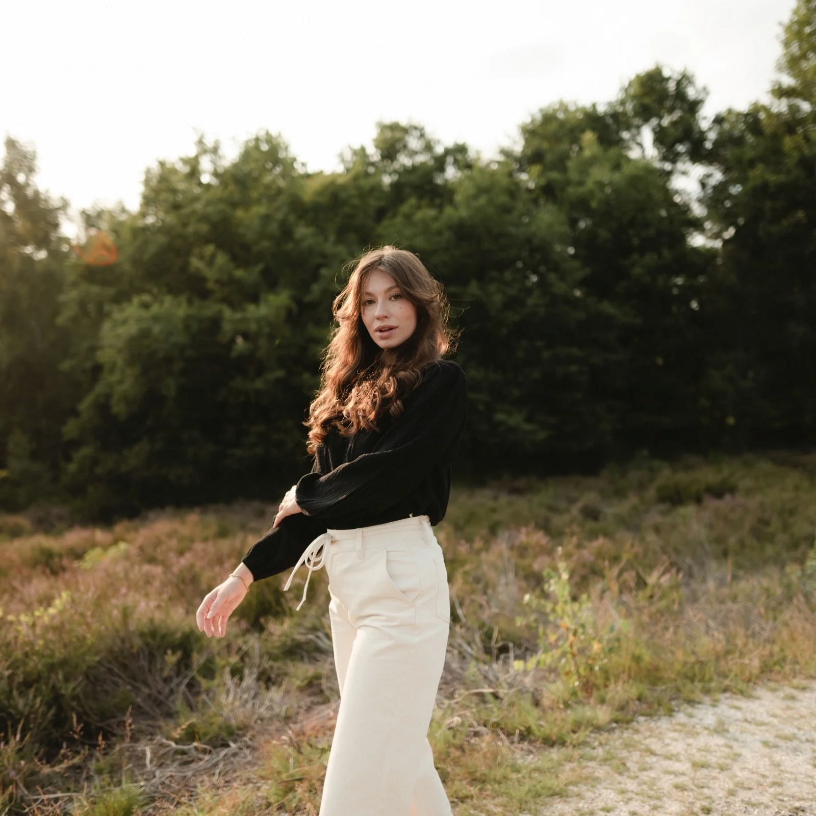 Musselin Bluse Emi Langarm - Image 10