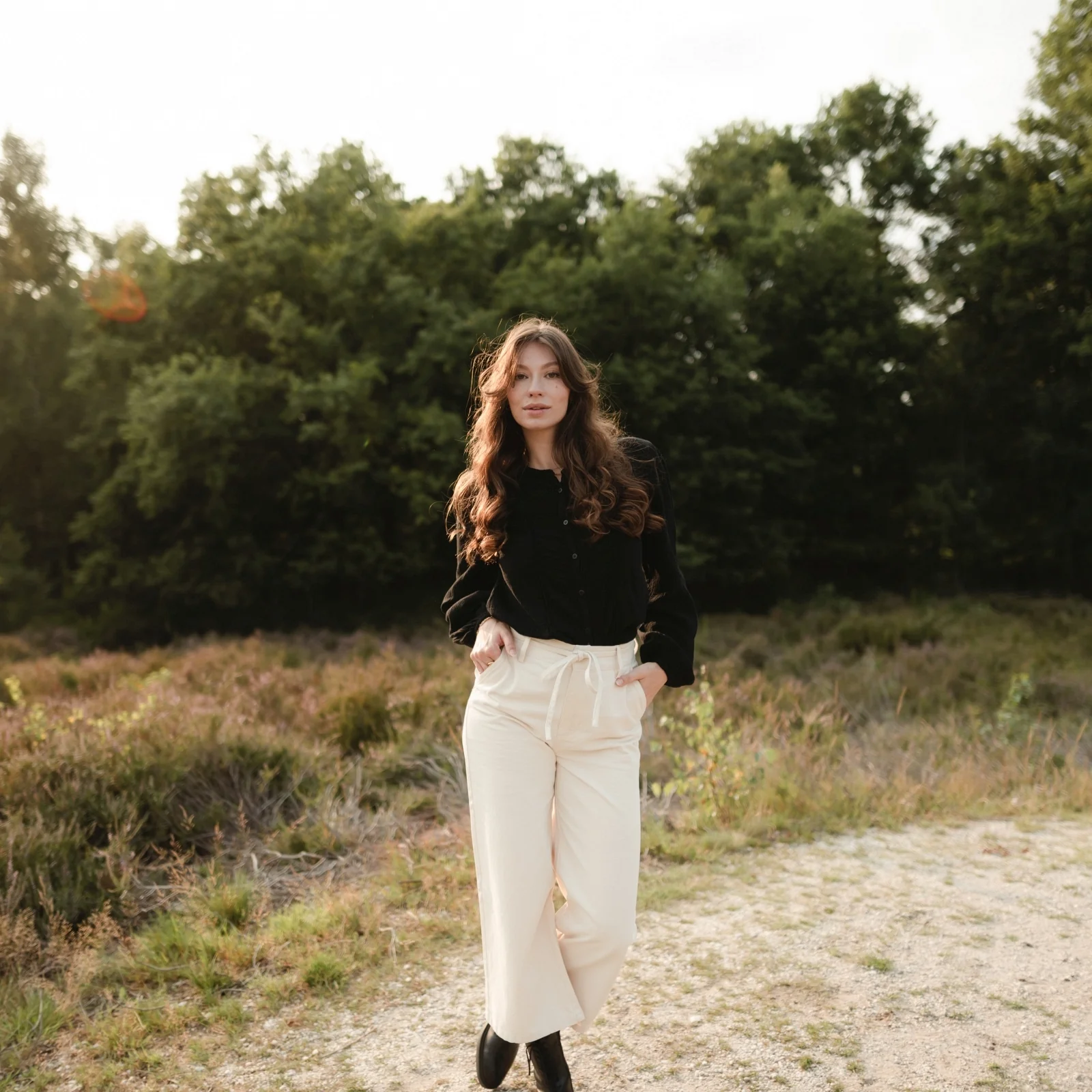 Musselin Bluse Emi Langarm - Image 11
