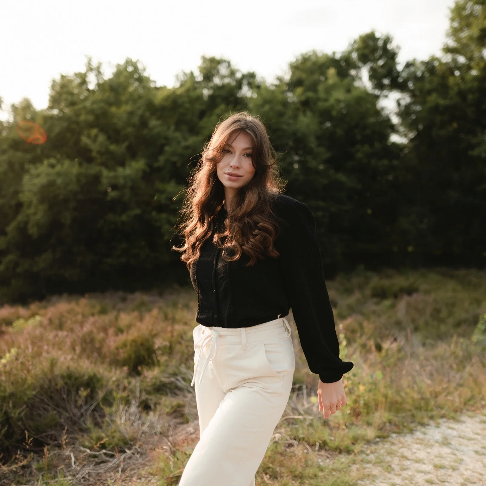 Musselin Bluse Emi Langarm - Image 13