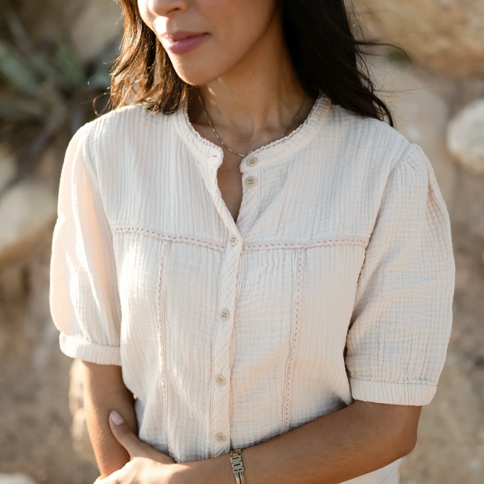 Musselin Bluse Emi