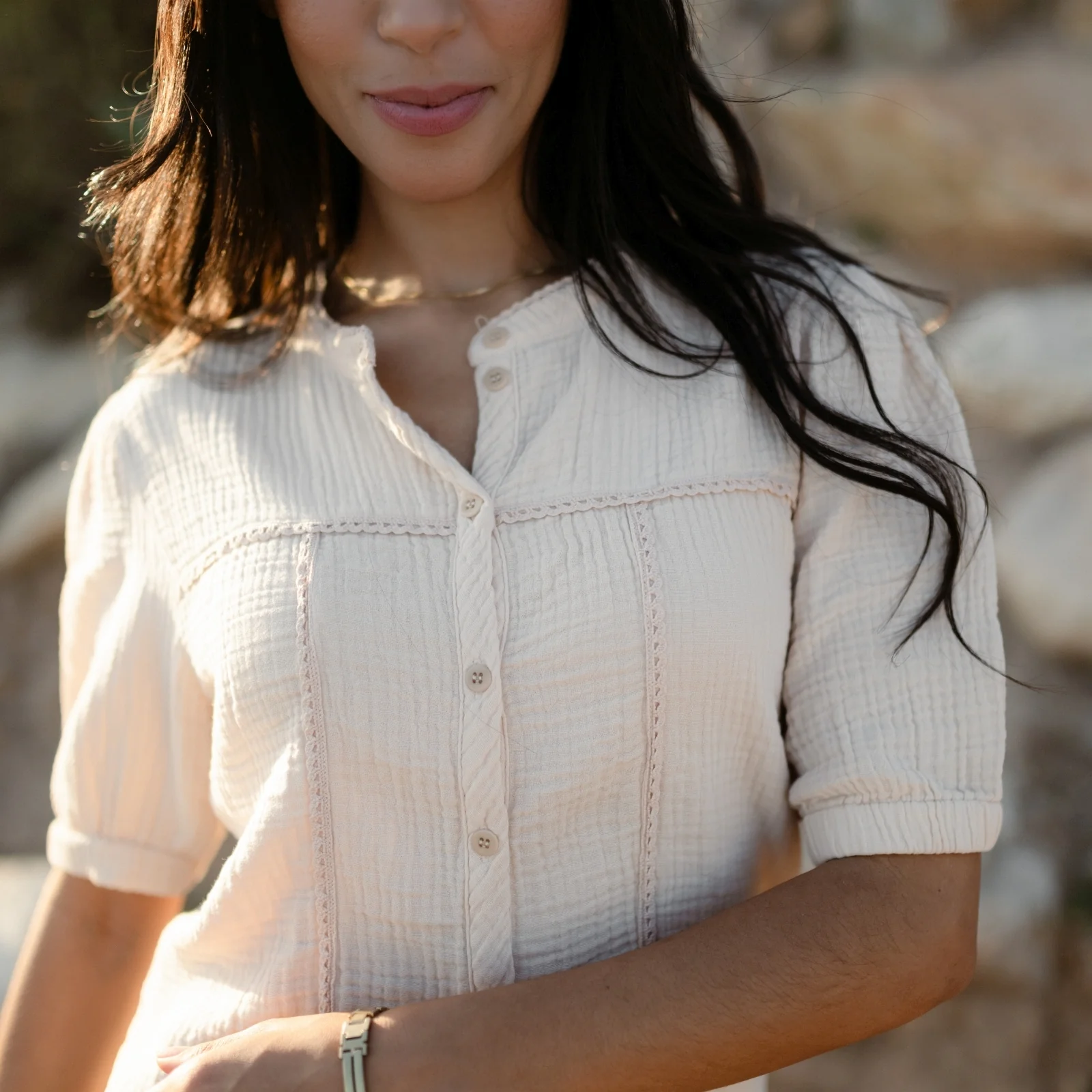 Musselin Bluse Emi - Image 10