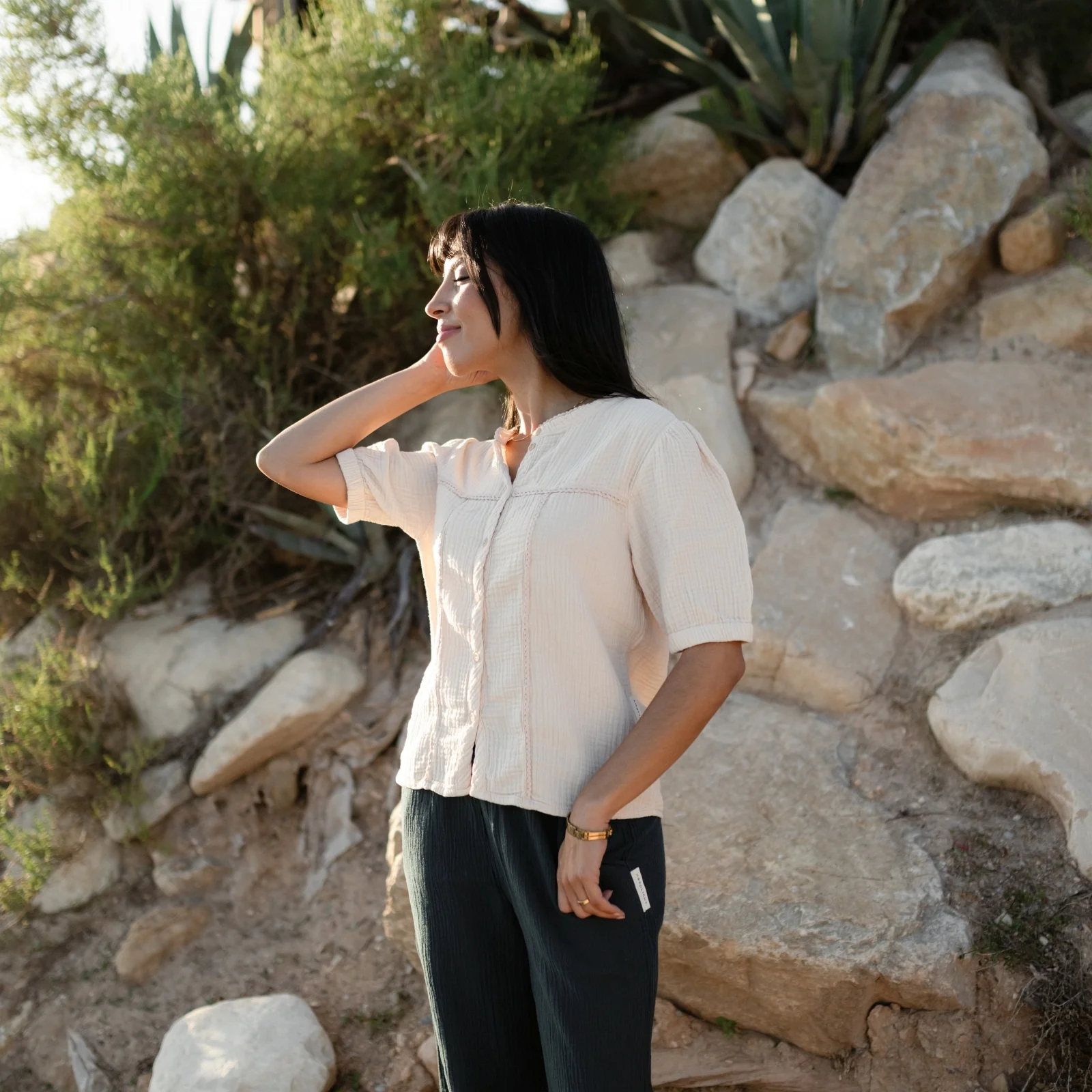 Musselin Bluse Emi - Image 18