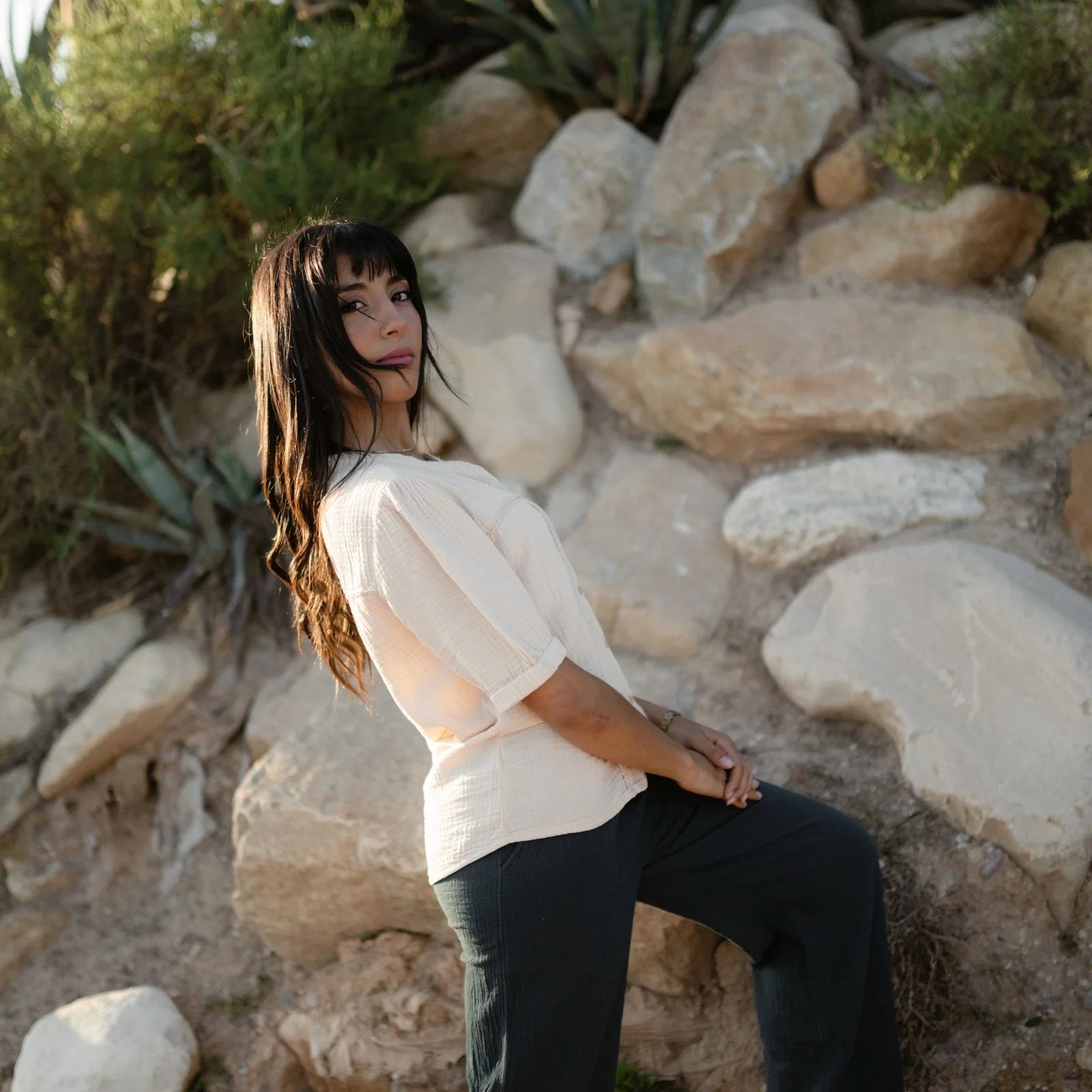 Musselin Bluse Emi - Image 22