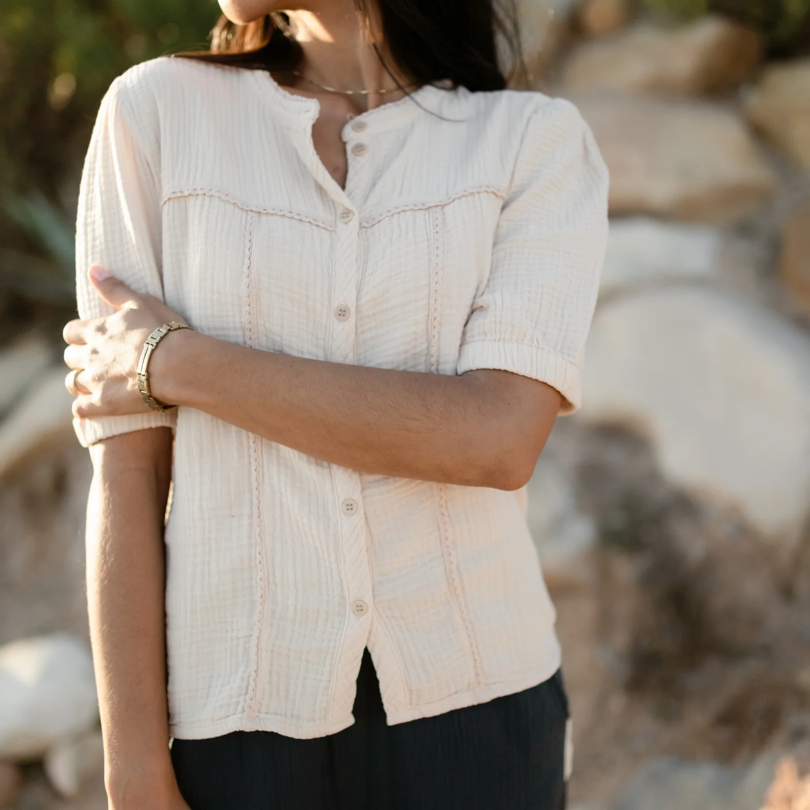 Musselin Bluse Emi - Image 3