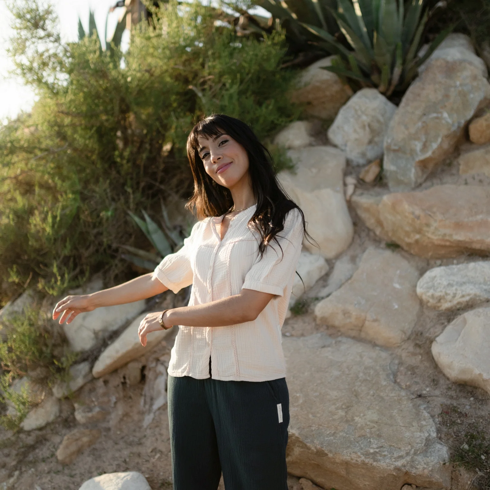Musselin Bluse Emi - Image 4
