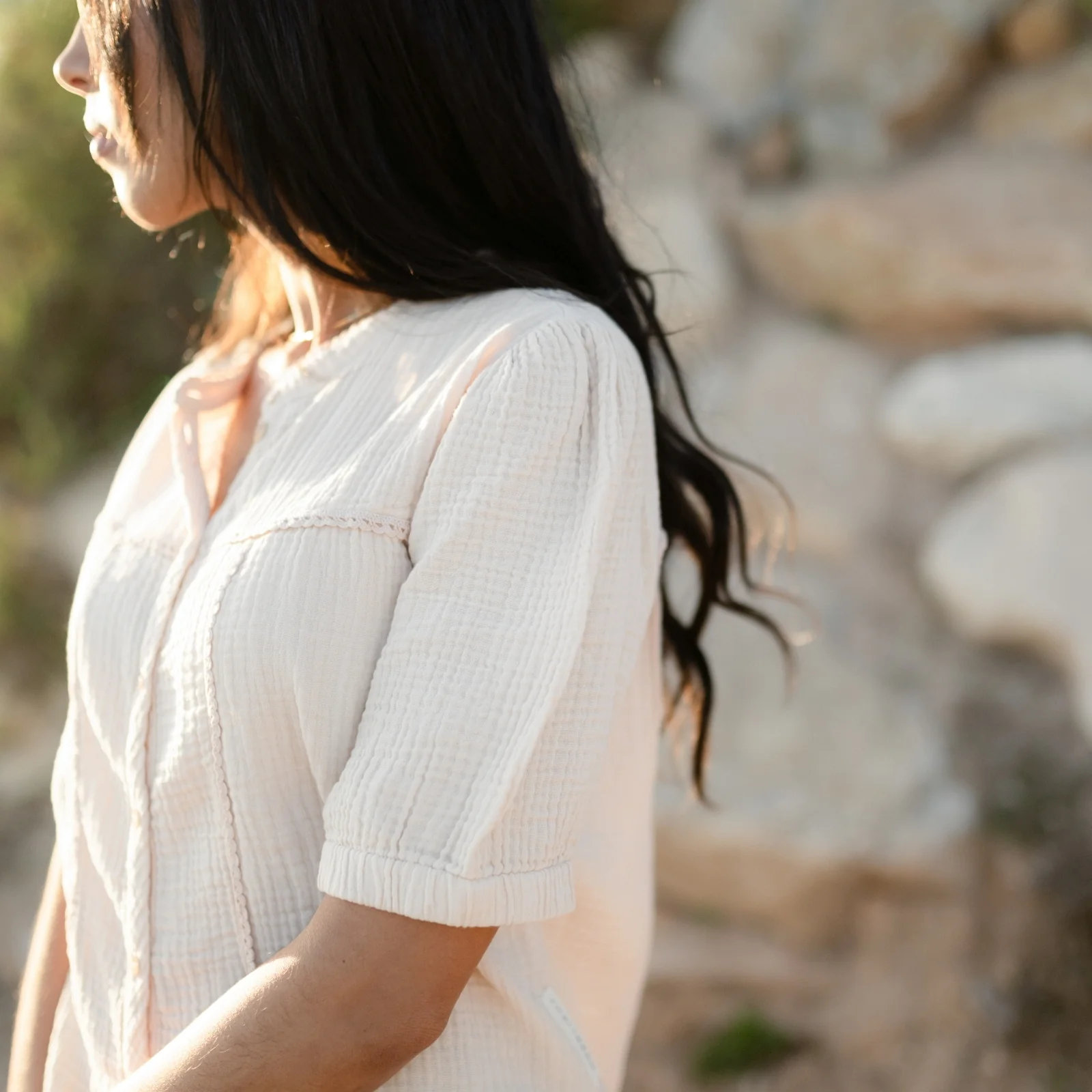 Musselin Bluse Emi - Image 6