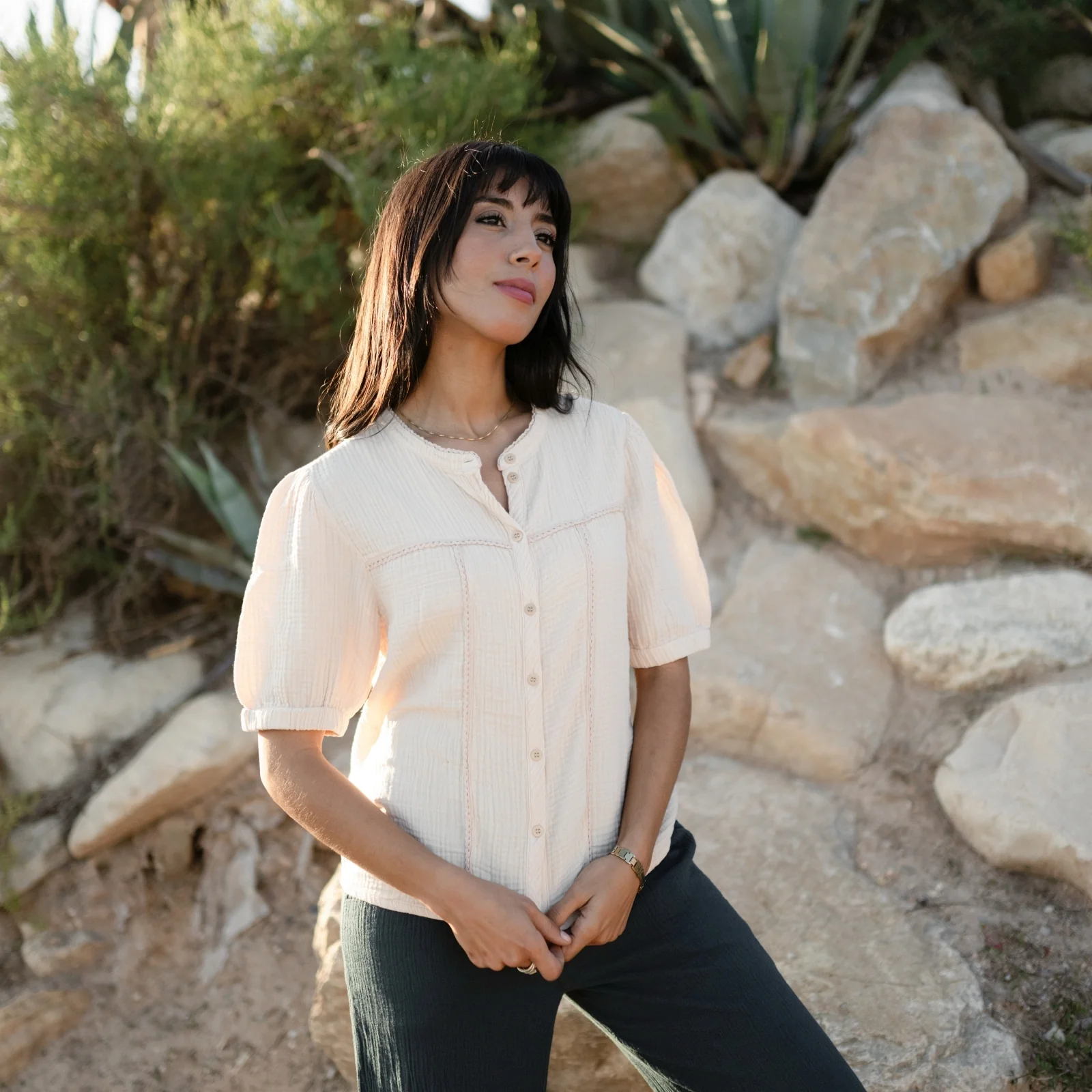 Musselin Bluse Emi - Image 7
