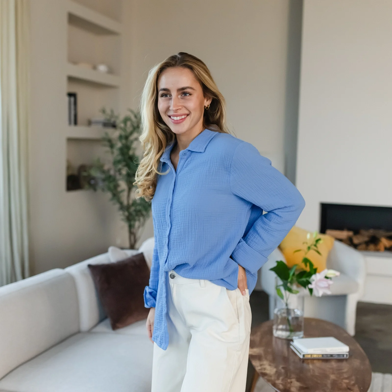 Musselin Bluse Fenja - Image 13
