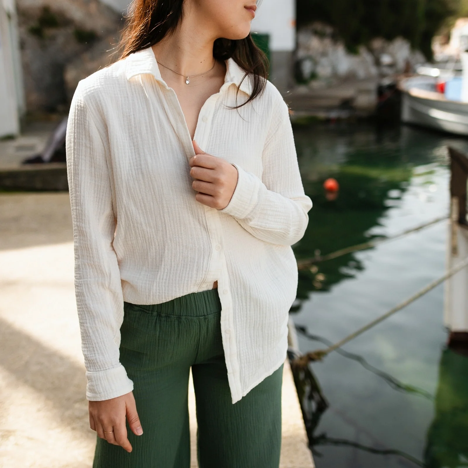 Musselin Bluse Fenja - Image 3