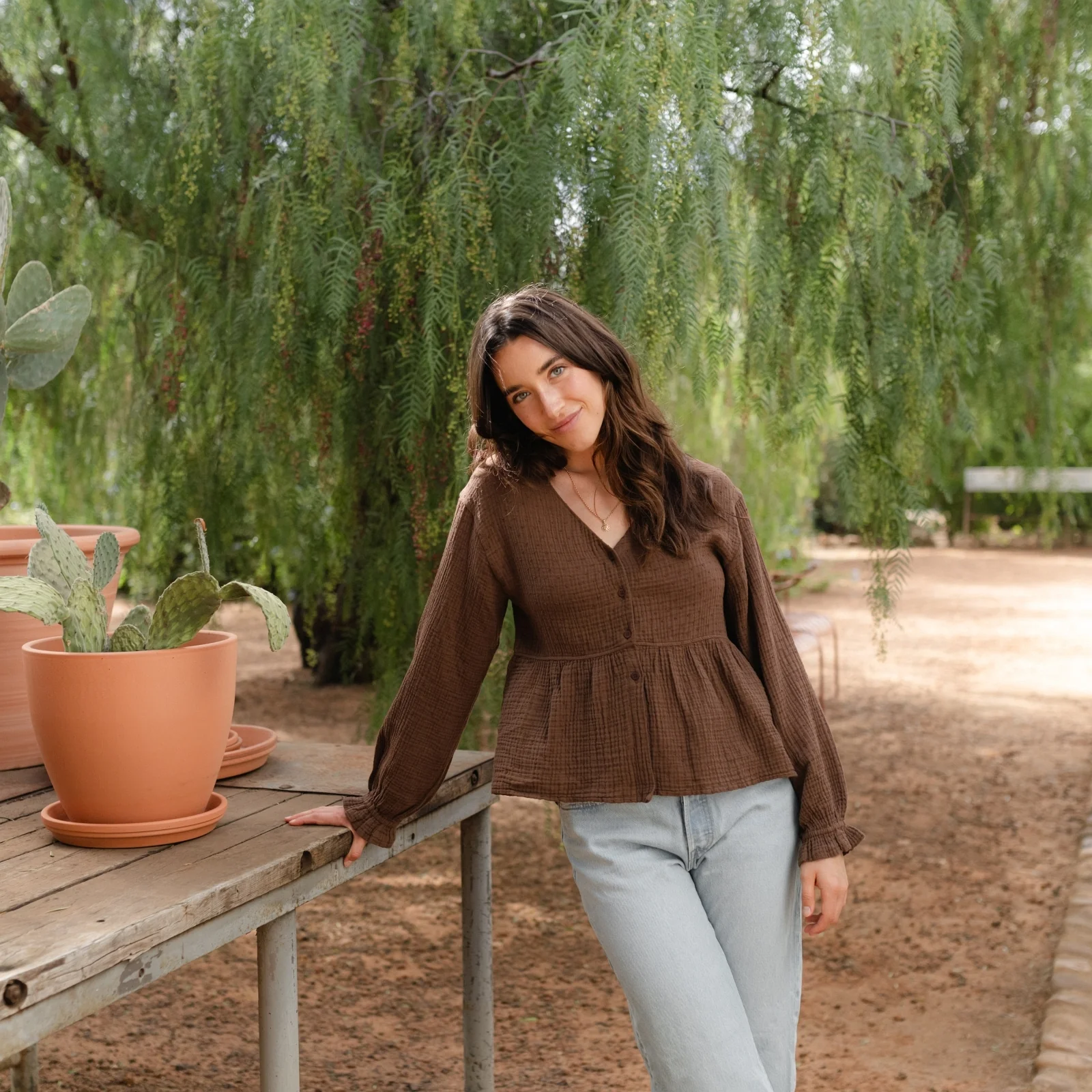 Musselin Bluse Selma mit Punkten - Image 13