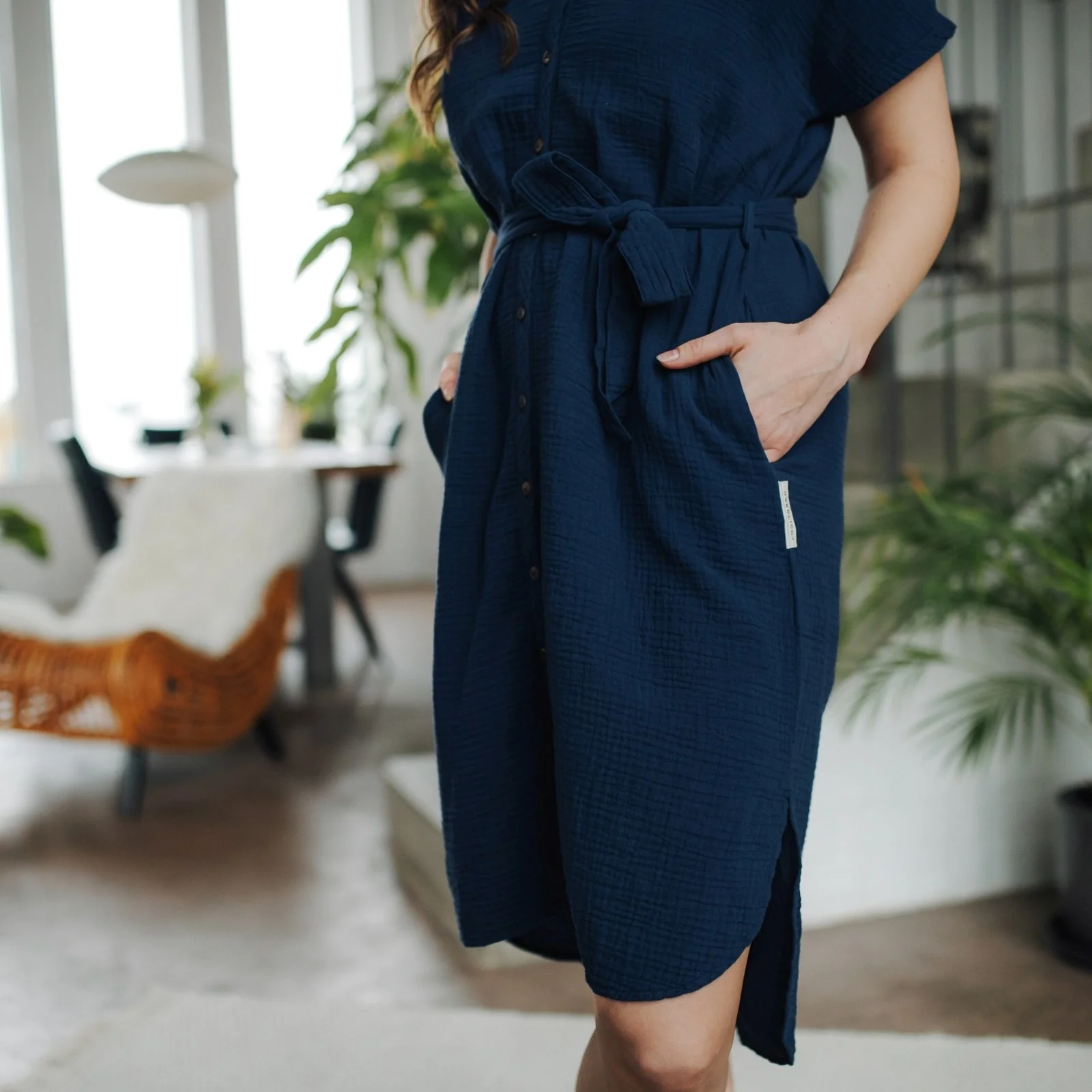 Musselin Blusenkleid Ella - Image 10