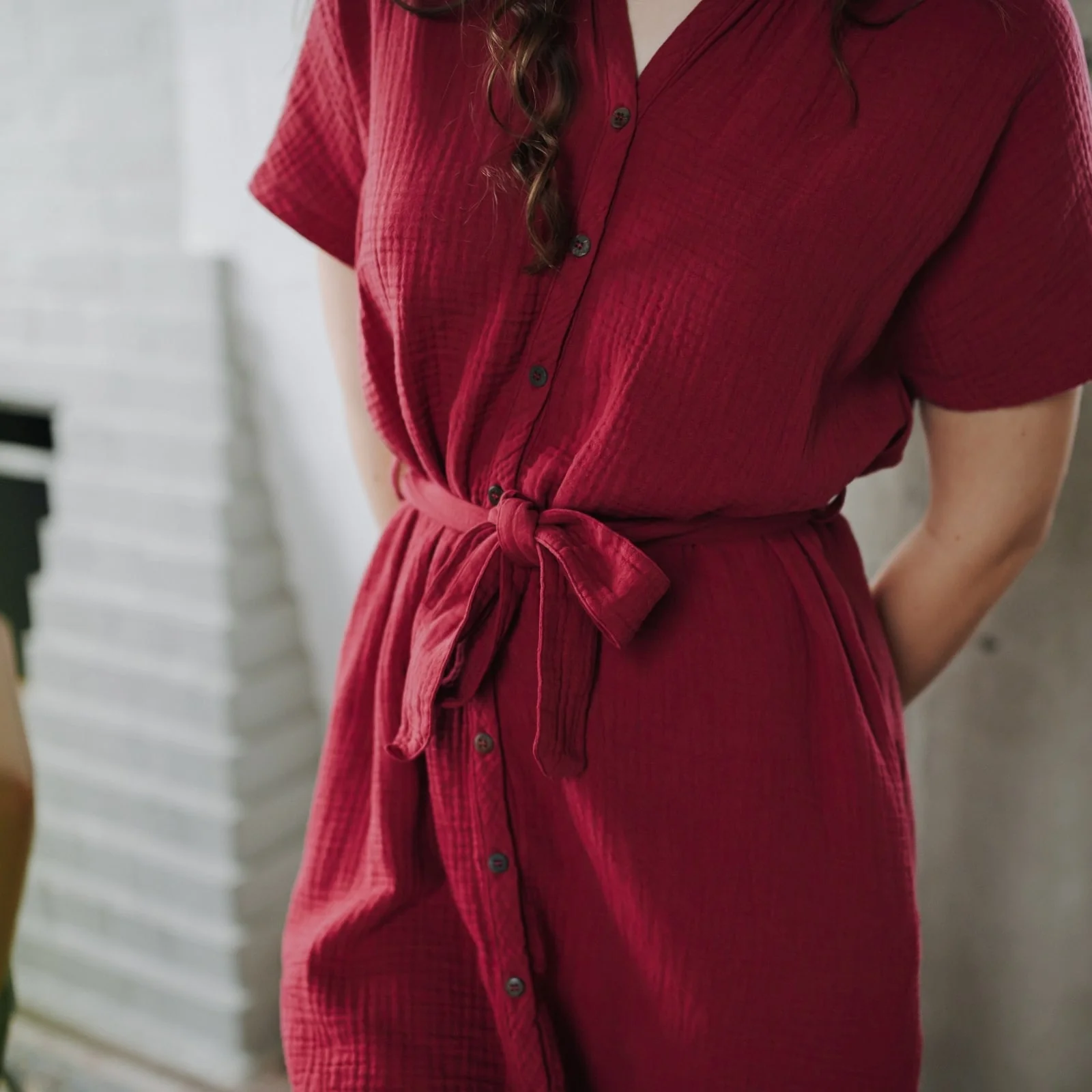 Musselin Blusenkleid Ella - Image 11