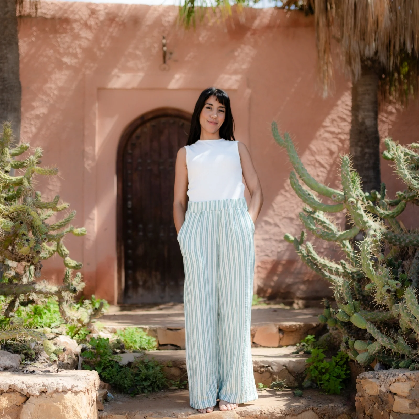 Musselin Hose Leja gestreift - Image 18
