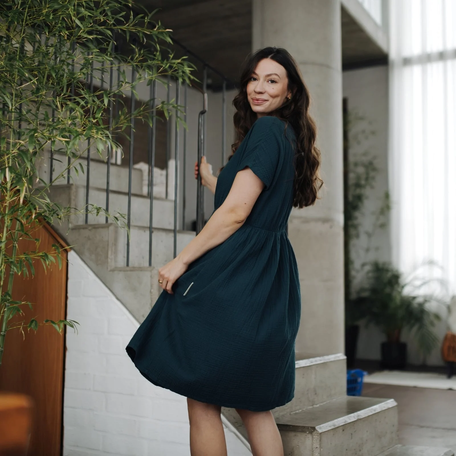 Musselin Kleid Alma