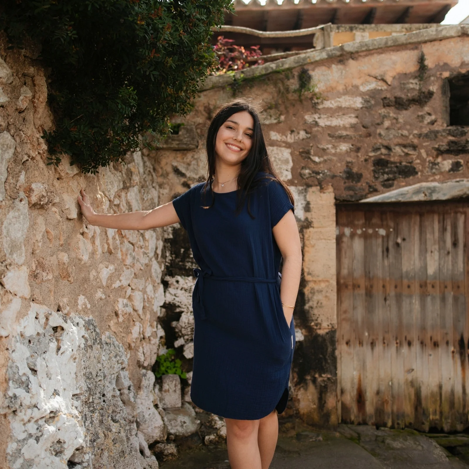 Musselin Kleid Elin Kurz - Image 3