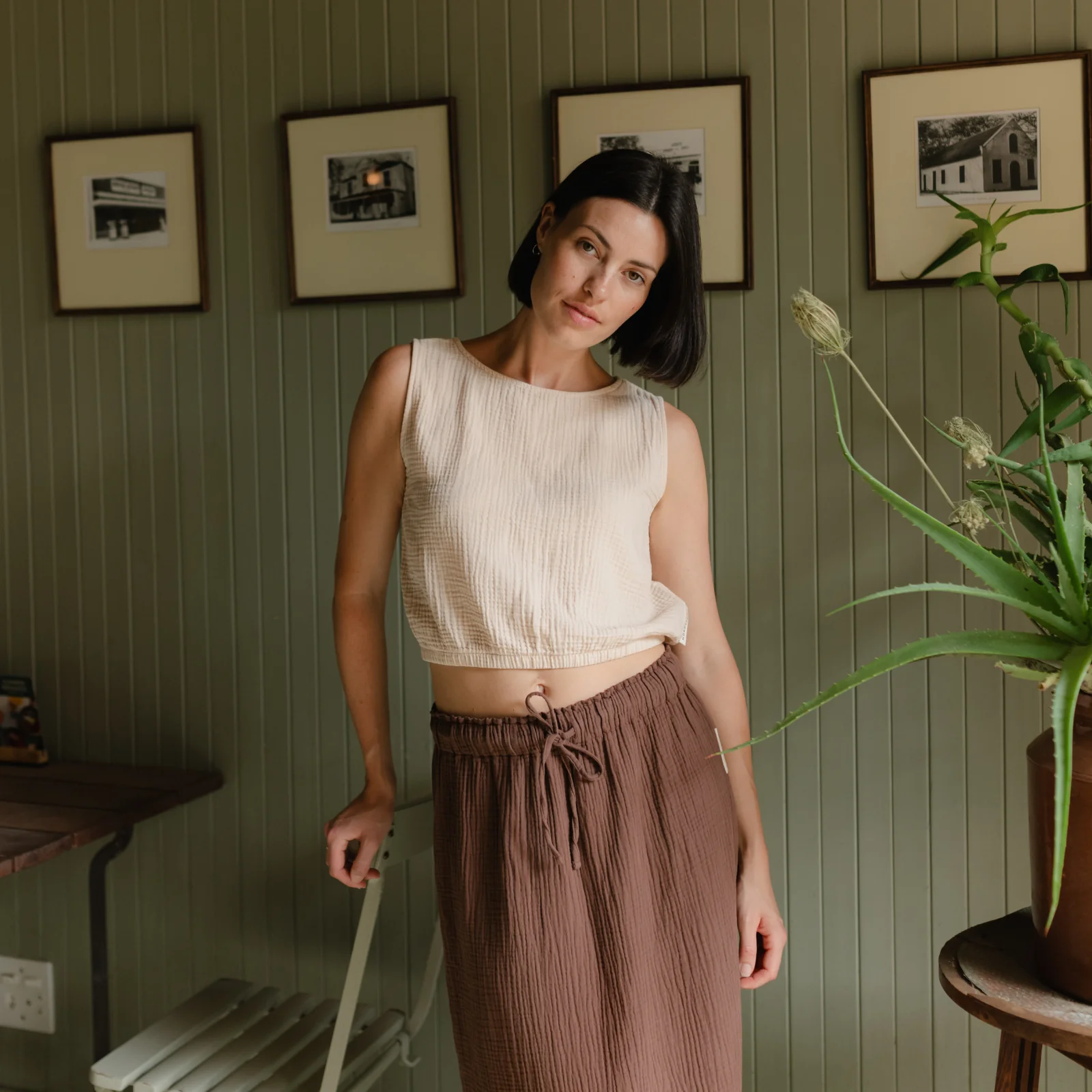 Musselin Crop Top Marie - Image 7