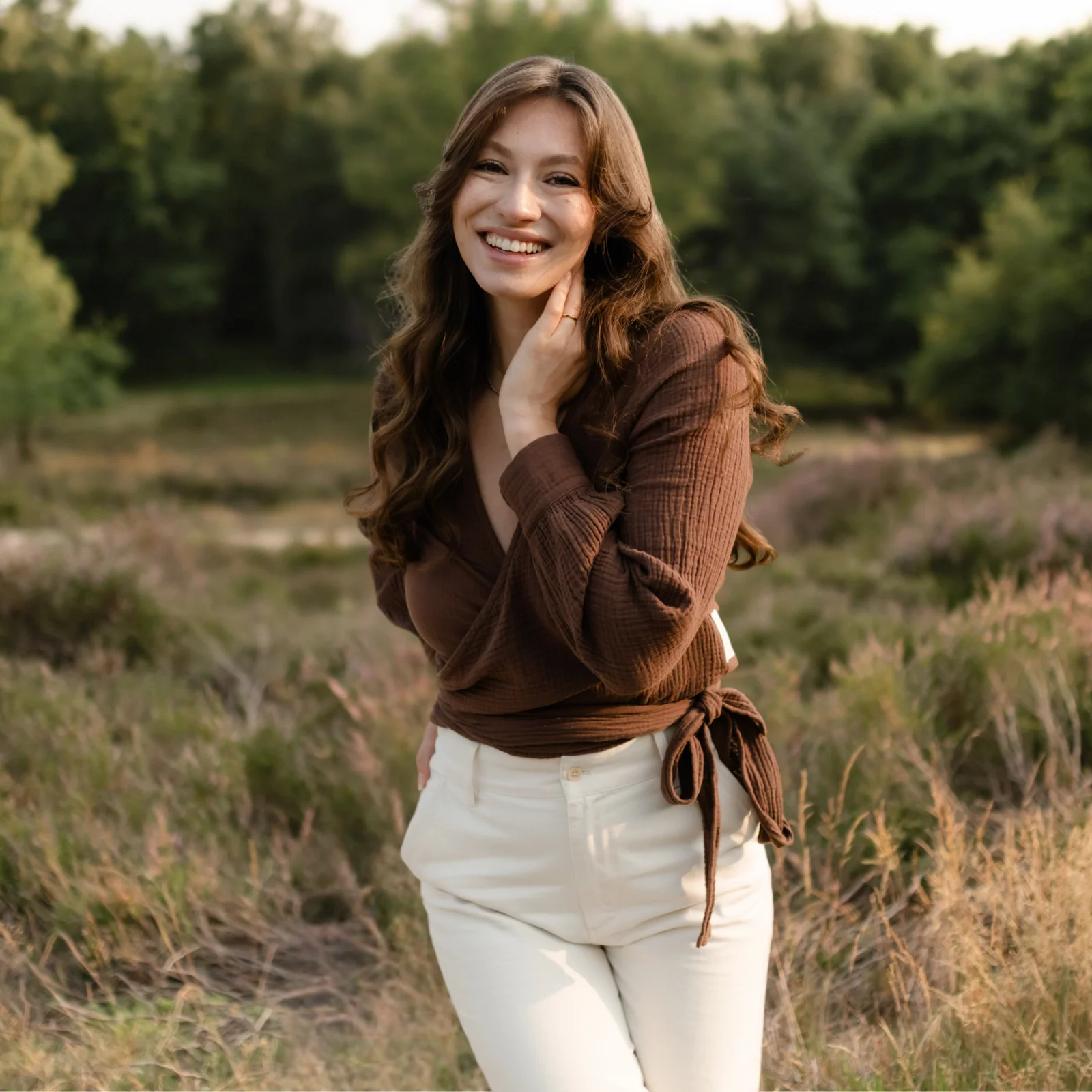 Musselin Wickelbluse Freda - Image 3
