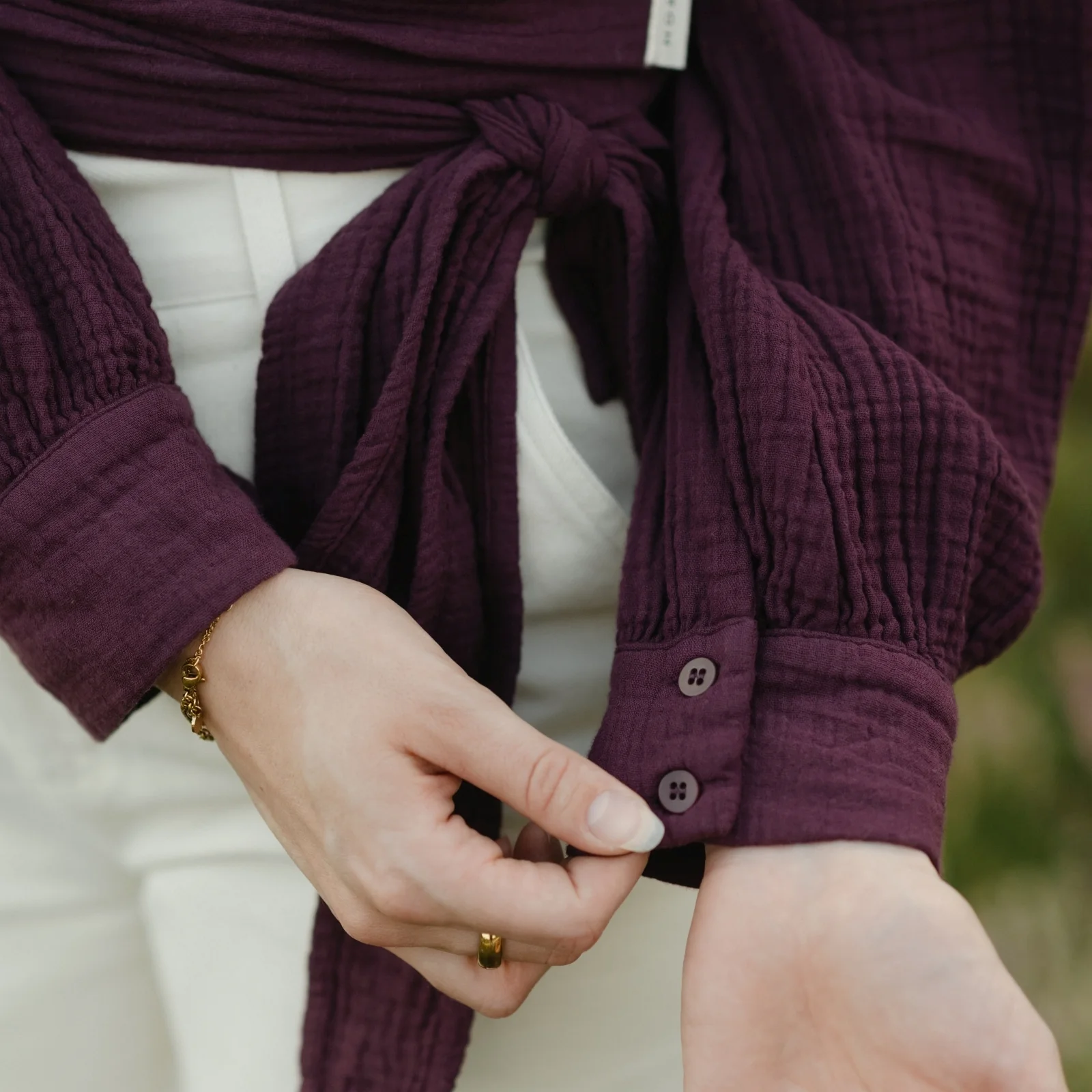 Musselin Wickelbluse Freda - Image 7