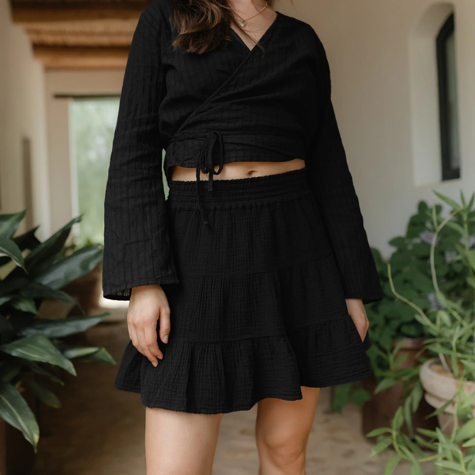 Musselin Wickelbluse Loni - Image 15