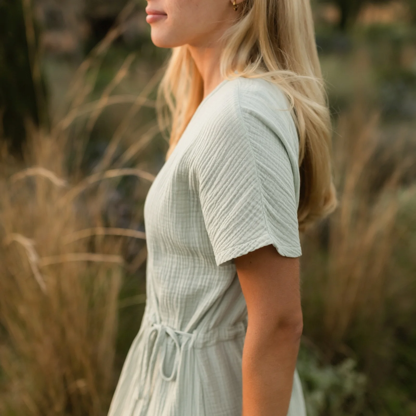 Musselin Midi Wickelkleid Milva - Image 12