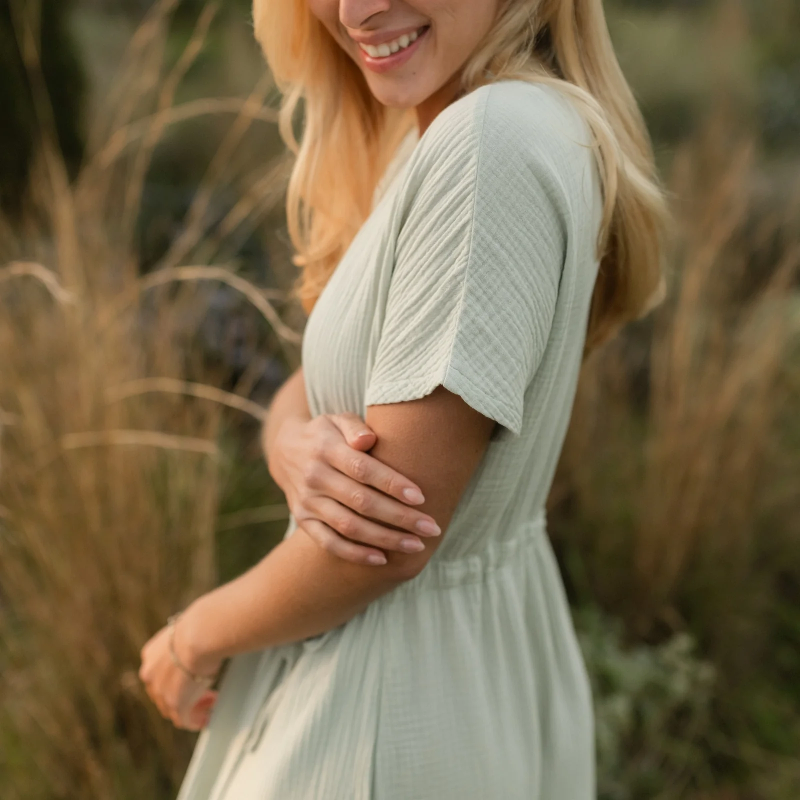 Musselin Midi Wickelkleid Milva - Image 13