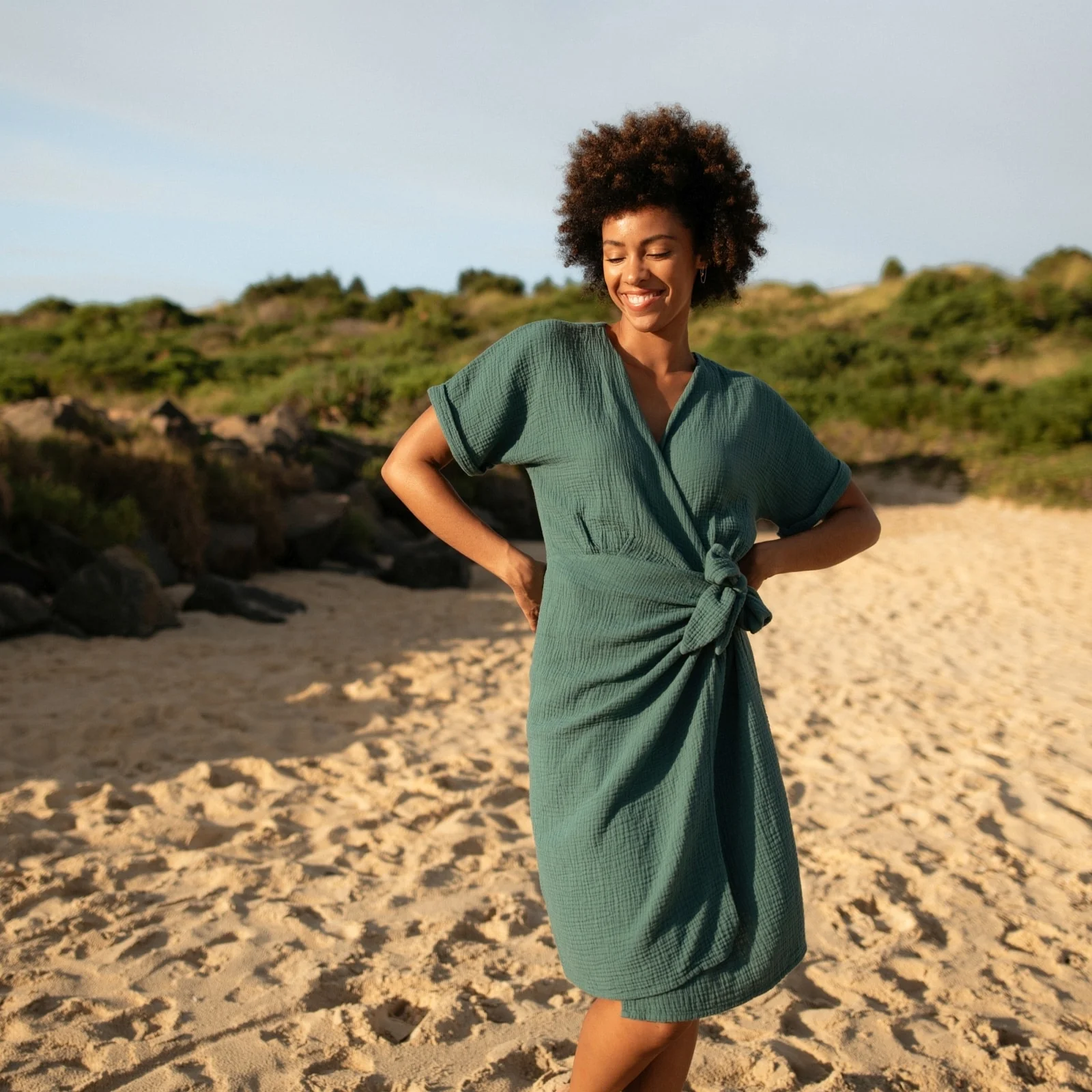 Musselin Wickelkleid Merle - Image 15