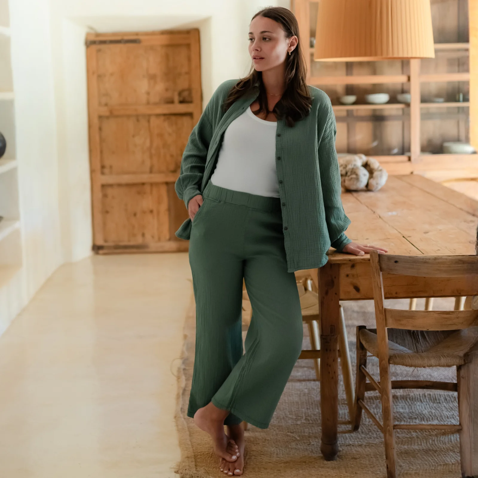 Oversize Musselin Bluse Falla - Image 26