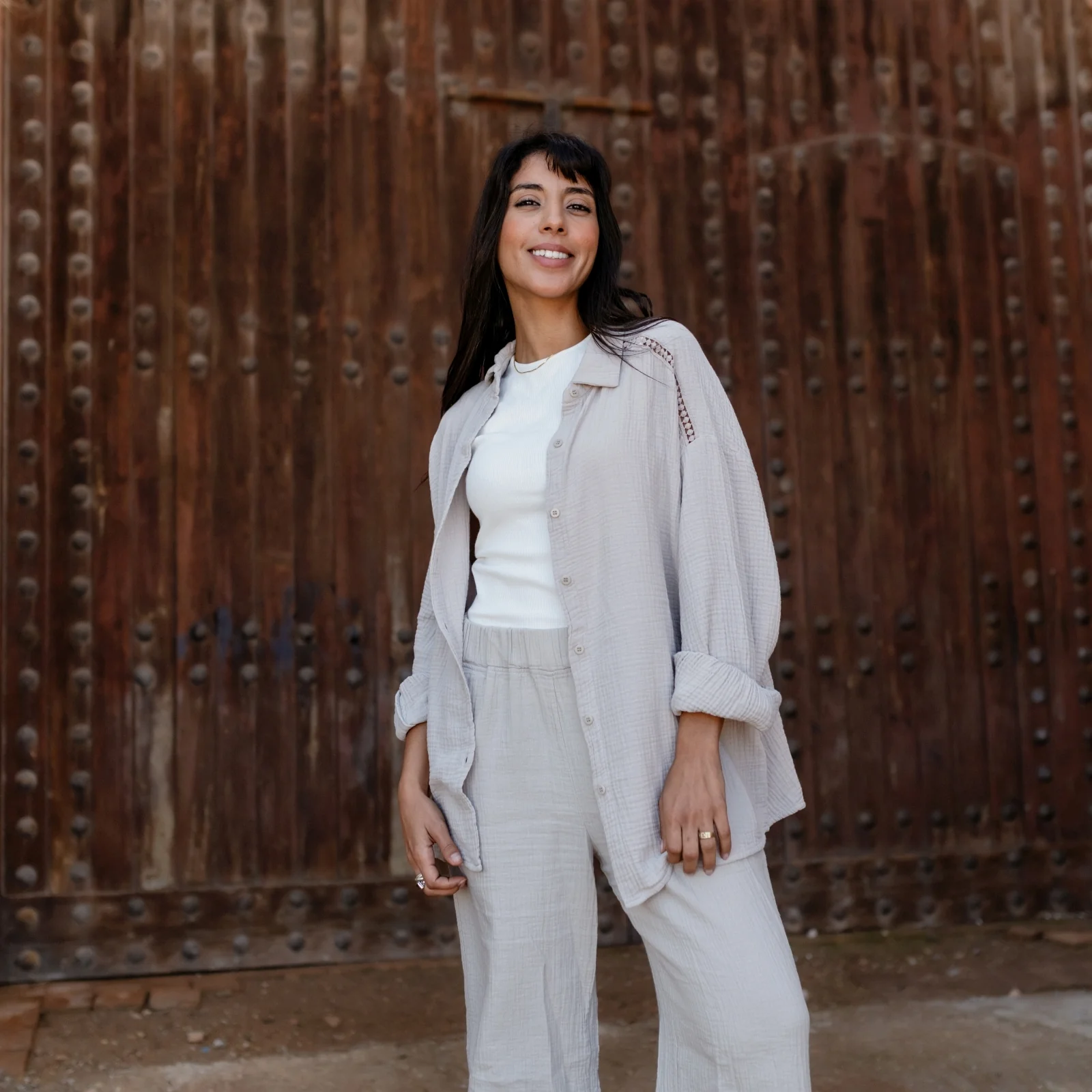 Oversize Musselin Bluse Mia - Image 18