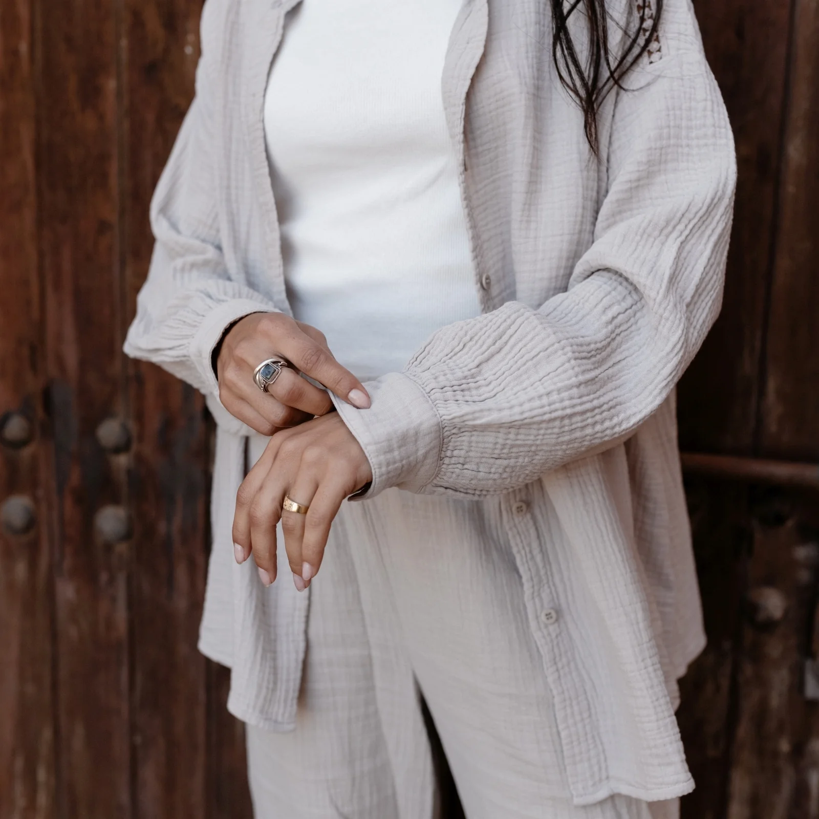 Oversize Musselin Bluse Mia - Image 20