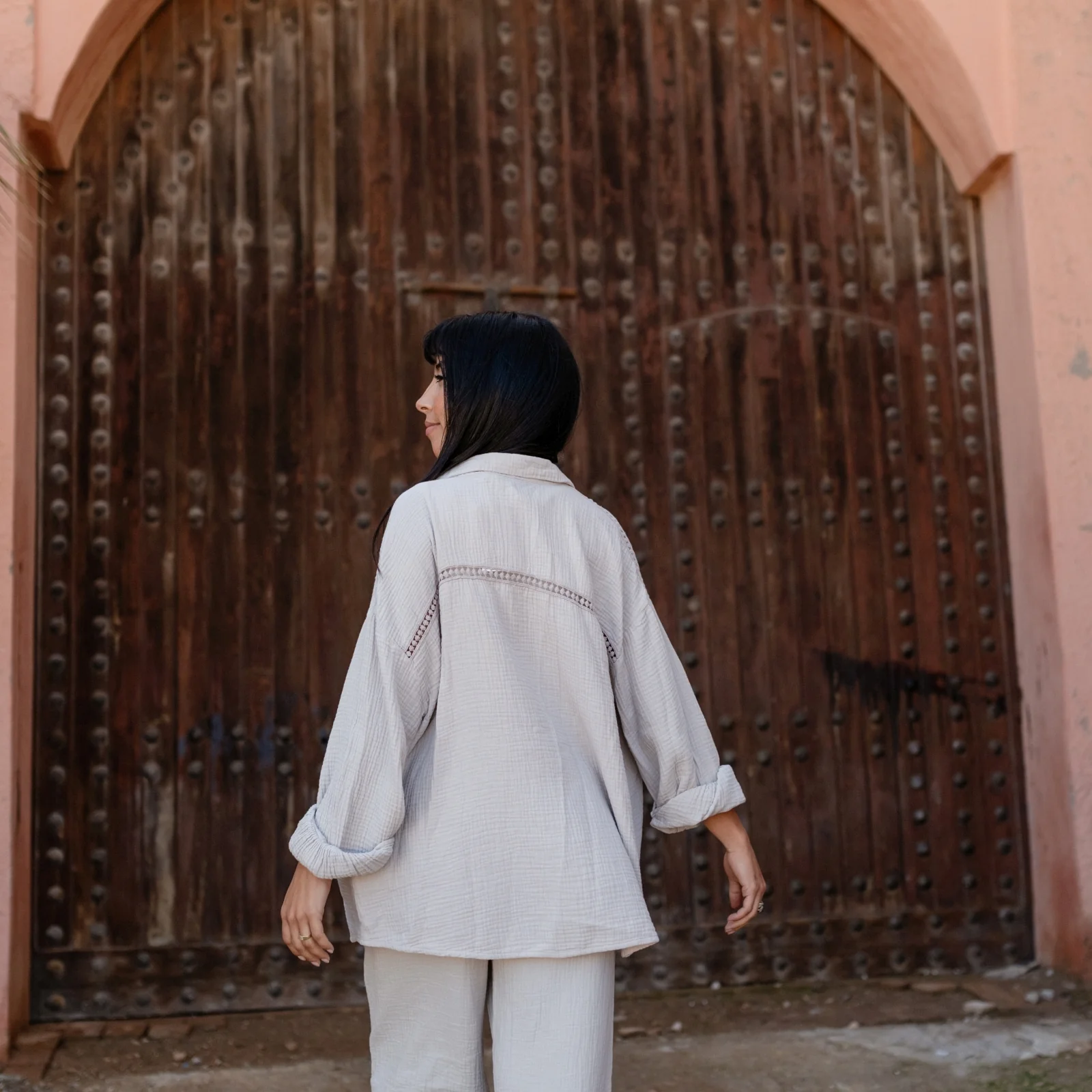 Oversize Musselin Bluse Mia - Image 5