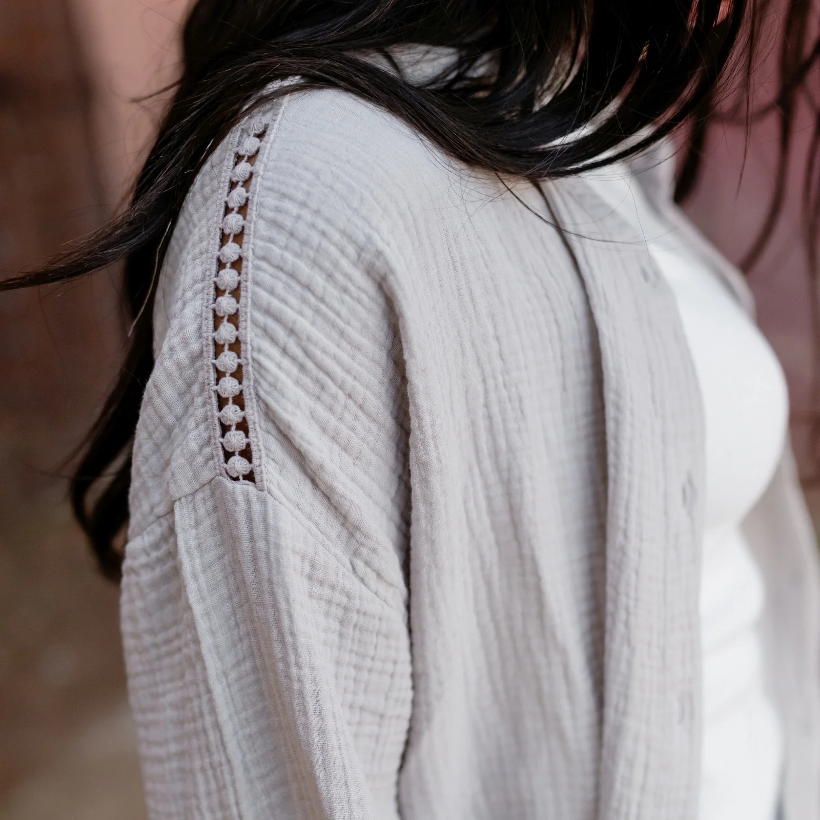 Oversize Musselin Bluse Mia - Image 7