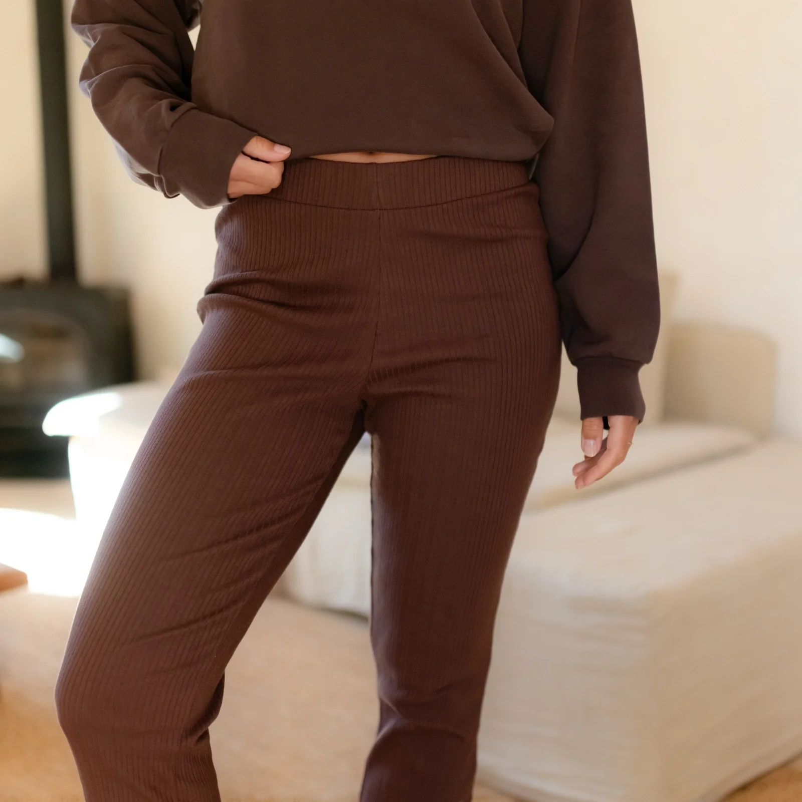 Ripp Pointelle Leggings Sofie - Image 13