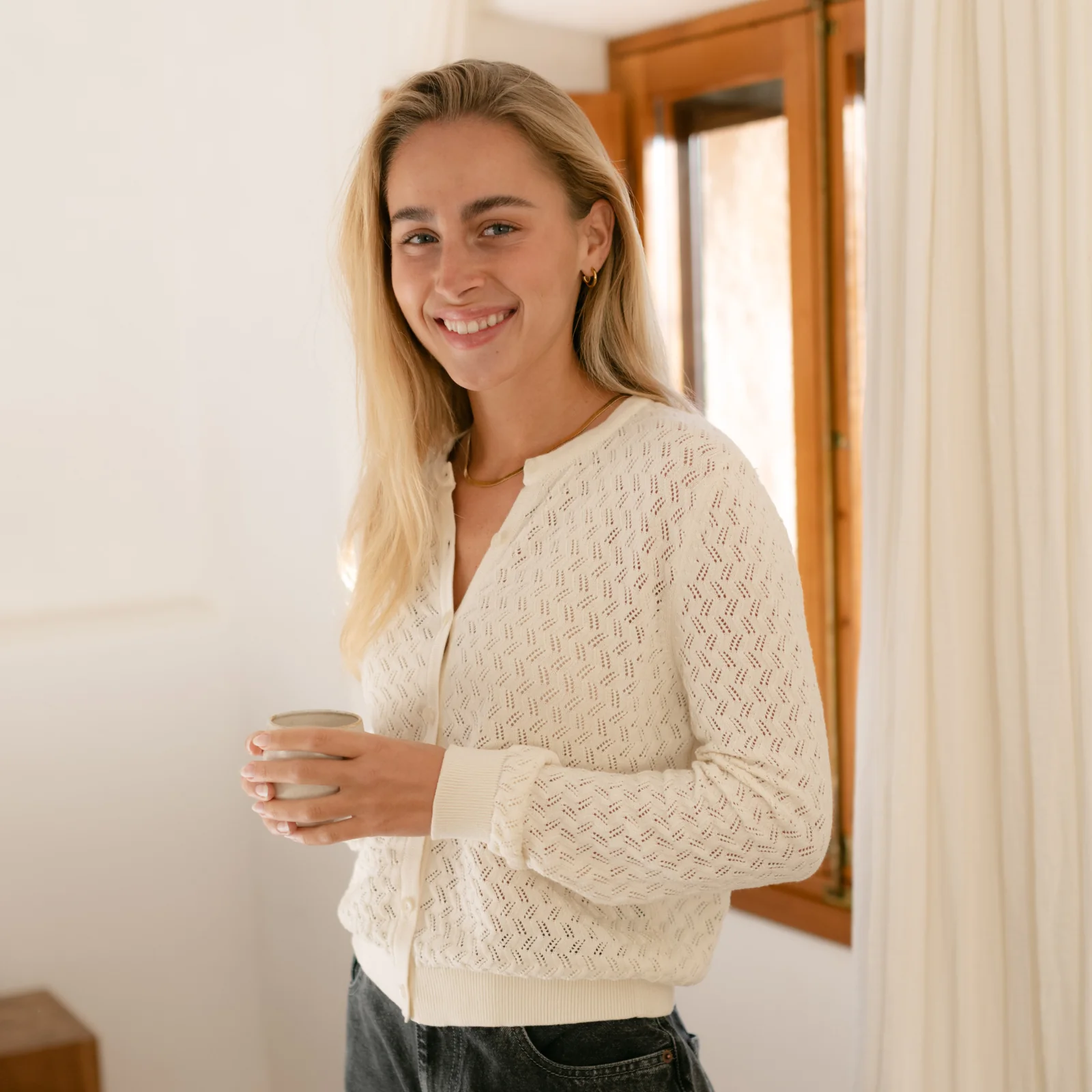 Pointelle Strickjacke Rieke - Image 23